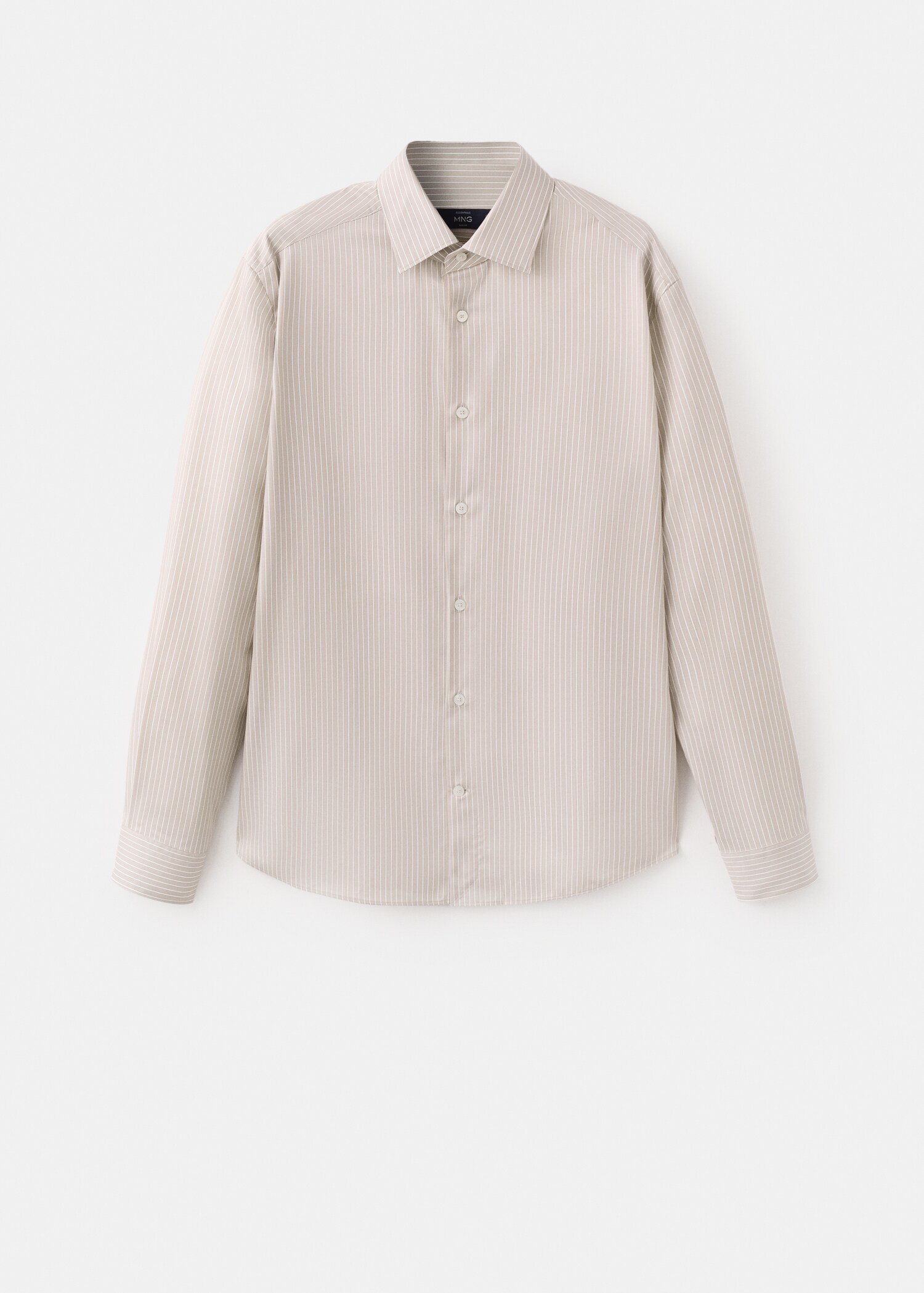 Slim fit striped cotton shirt - Article without model