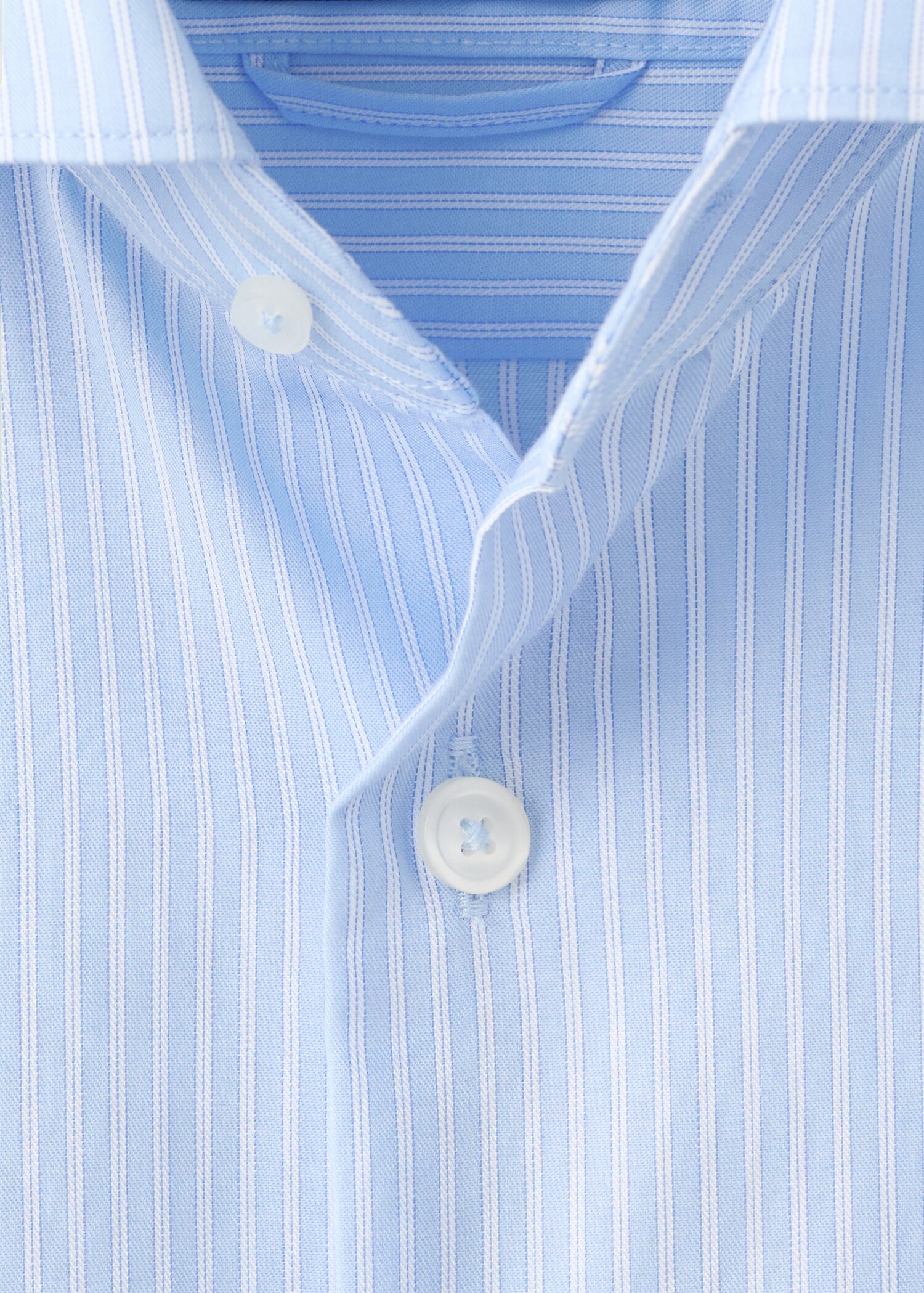 Slim fit striped cotton shirt - Details of the article 8