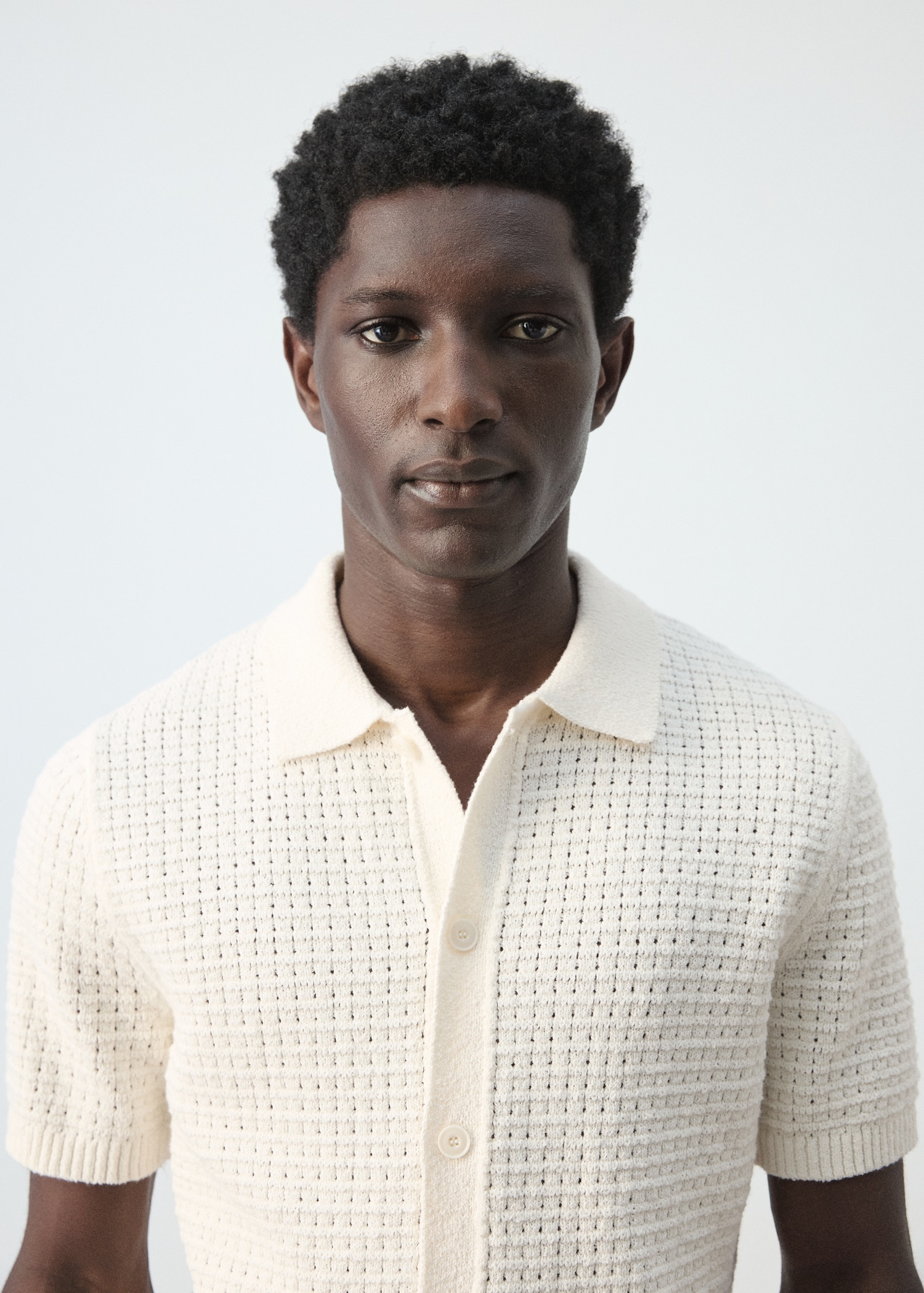 Openwork knitted shirt - Details of the article 1
