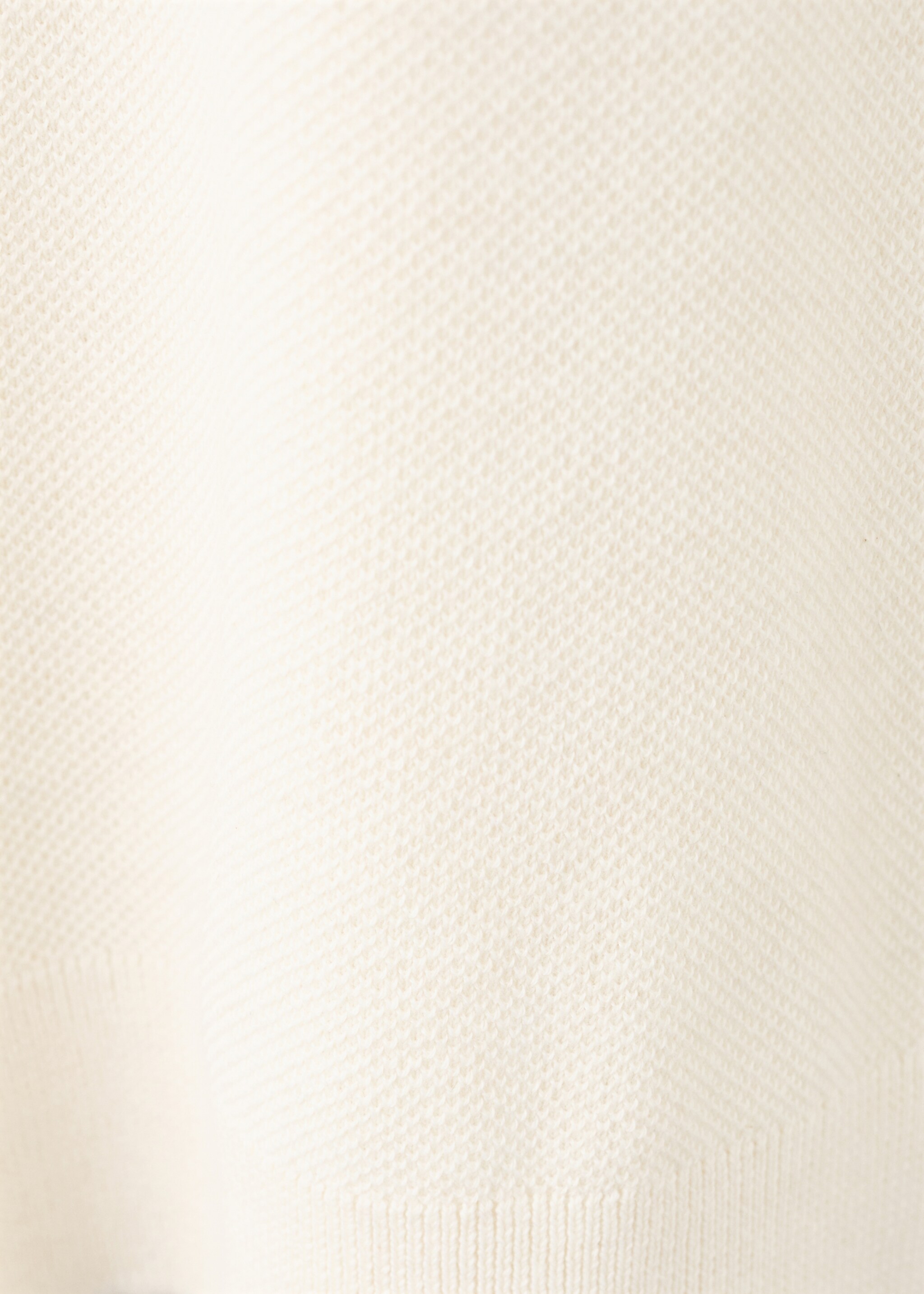 تي شيرت قطني ذو نسيج جيد - تفاصيل المنتج 8, أبيض عاجي. Ref: 27095938-00.