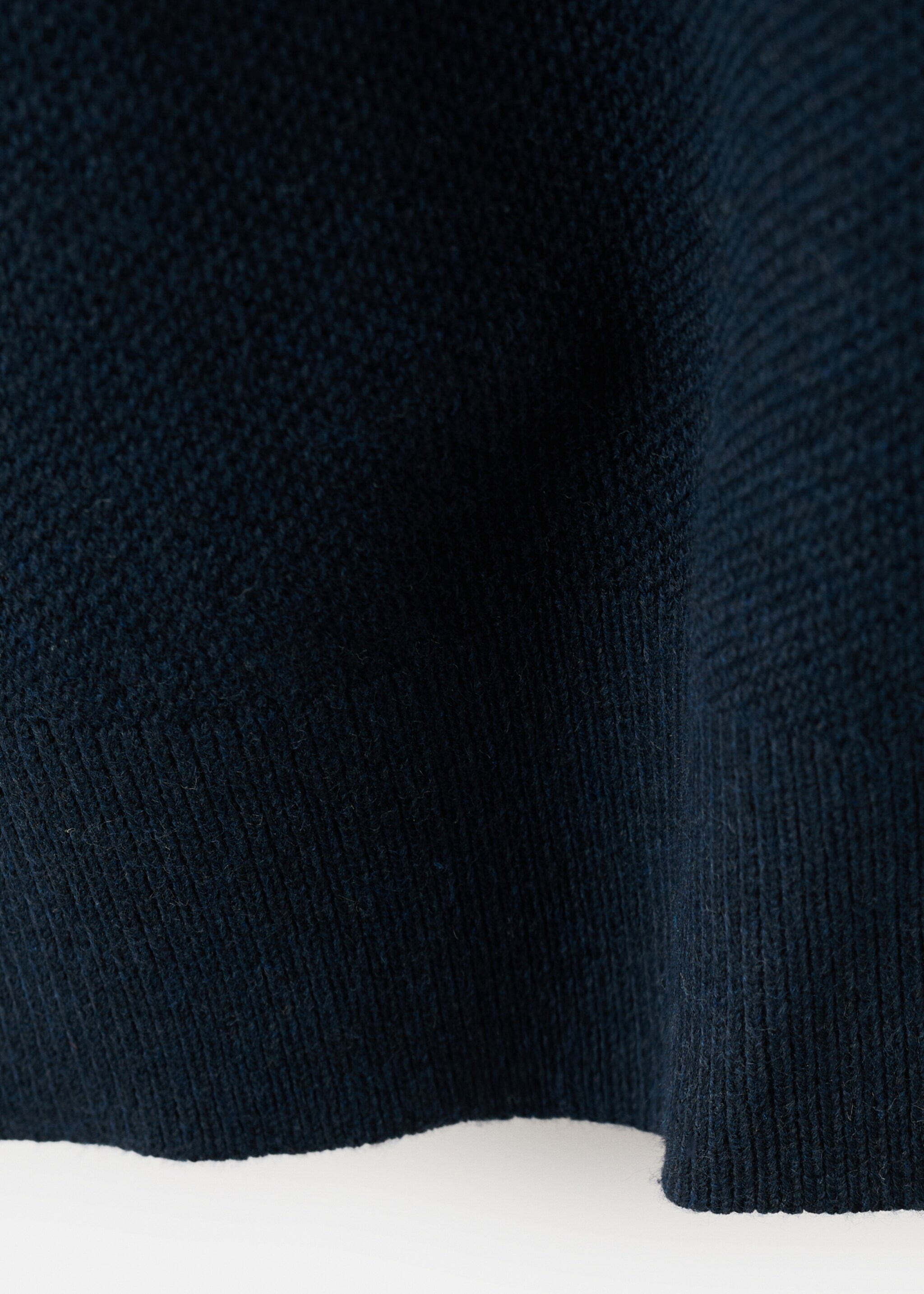 Cotton fine-knit t-shirt - Details of the article 0, Navy. Ref: 27095938-00.
