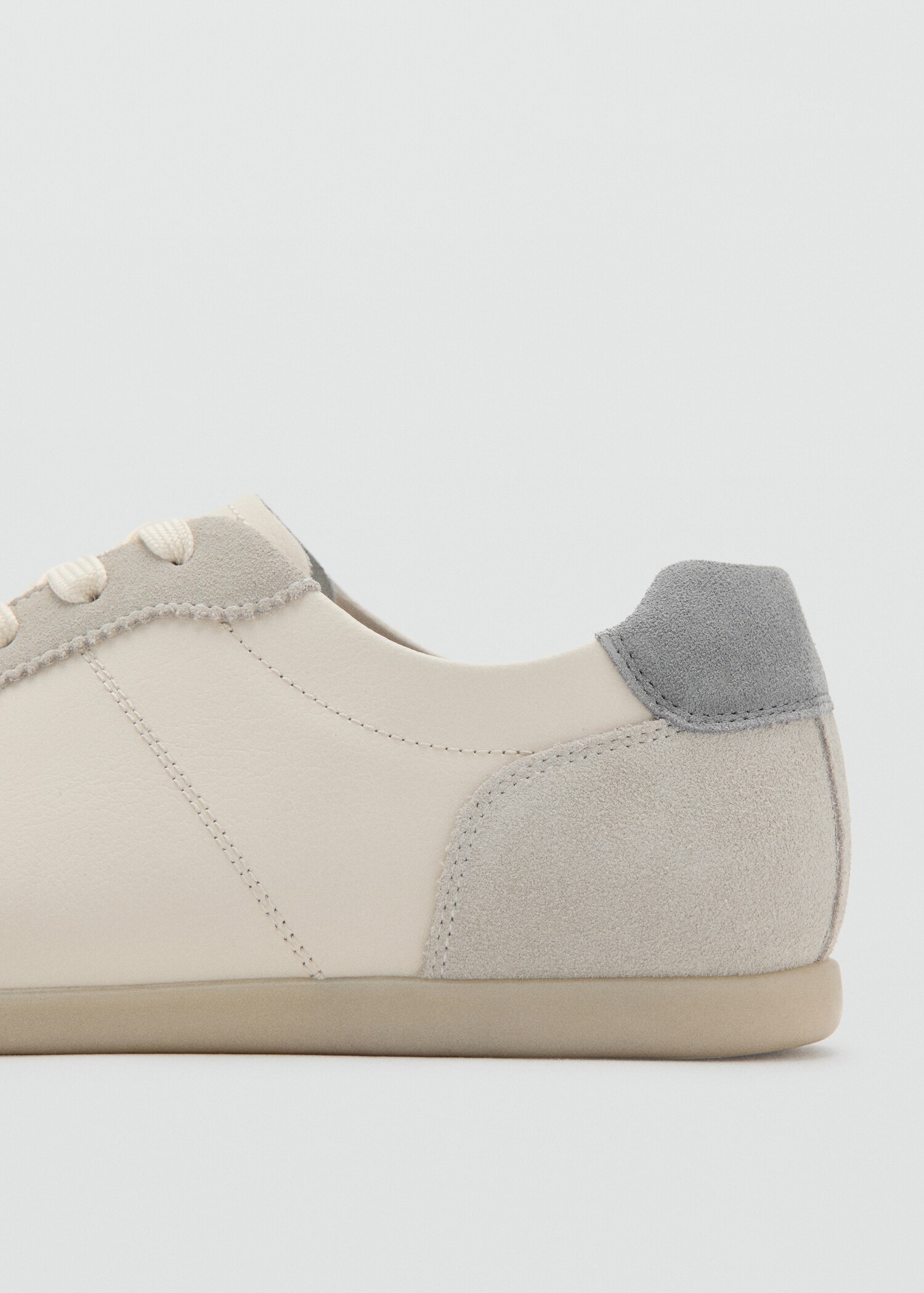 Combined leather trainers - Details of the article 1