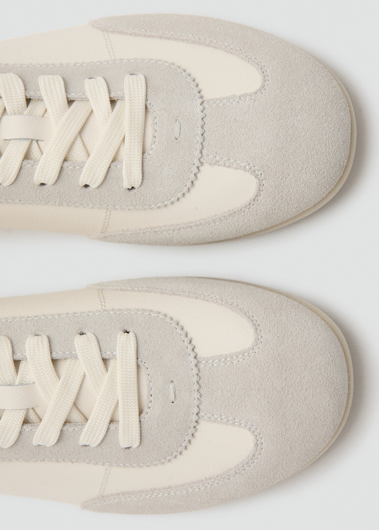 Combined leather trainers - Details of the article 2