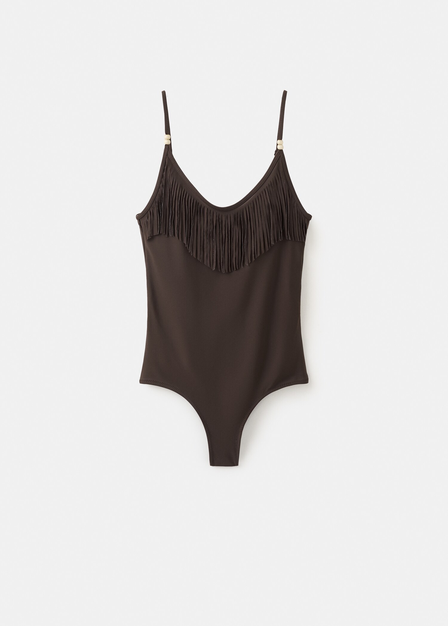 Fringed bikini with mid-rise bottoms - Article without model