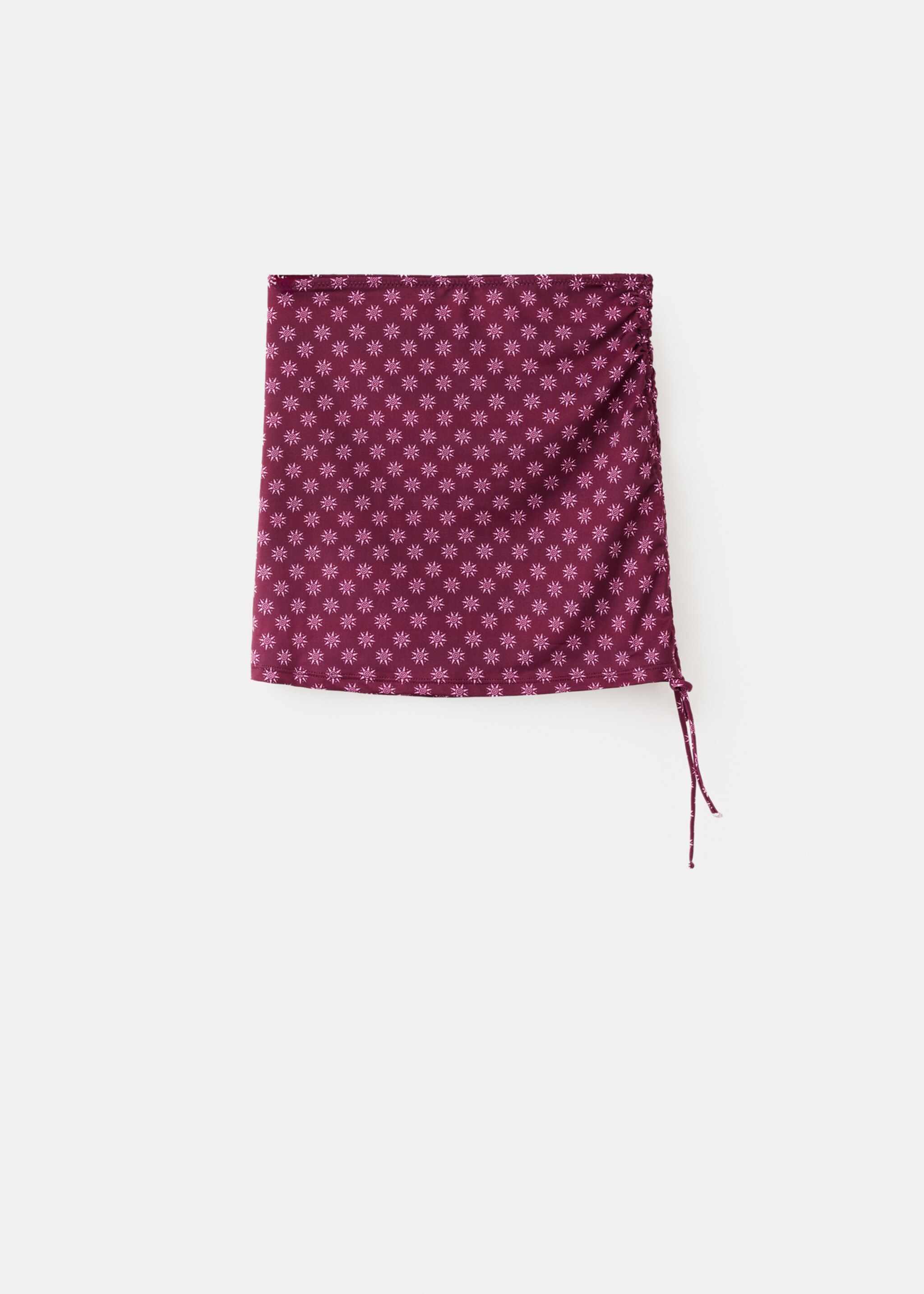 Jupe portefeuille imprimée - Article sans modèle, Bordeaux. Ref: 27095946-00.