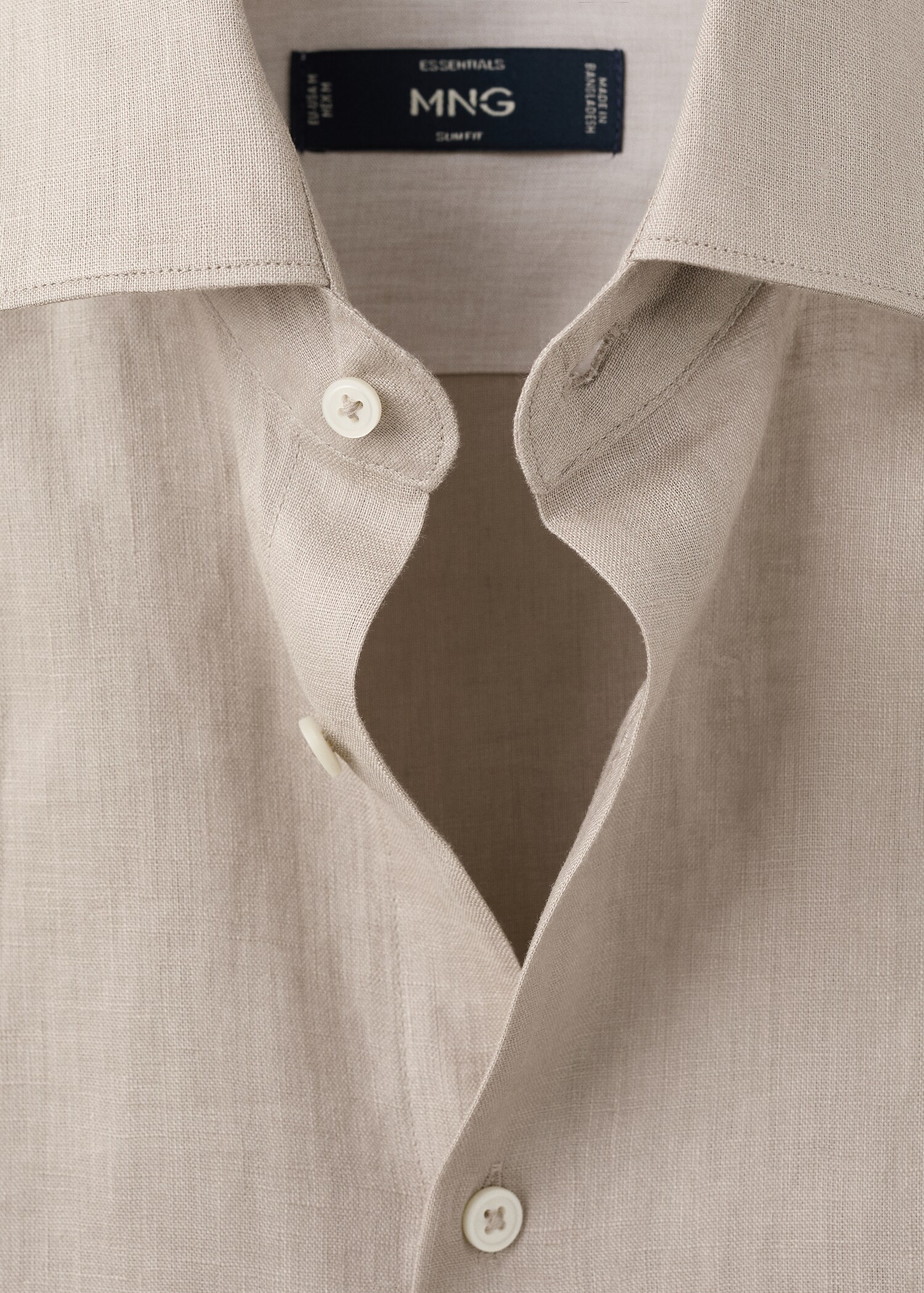 Camisa slim fit 100% lino - Detalle del artículo 8