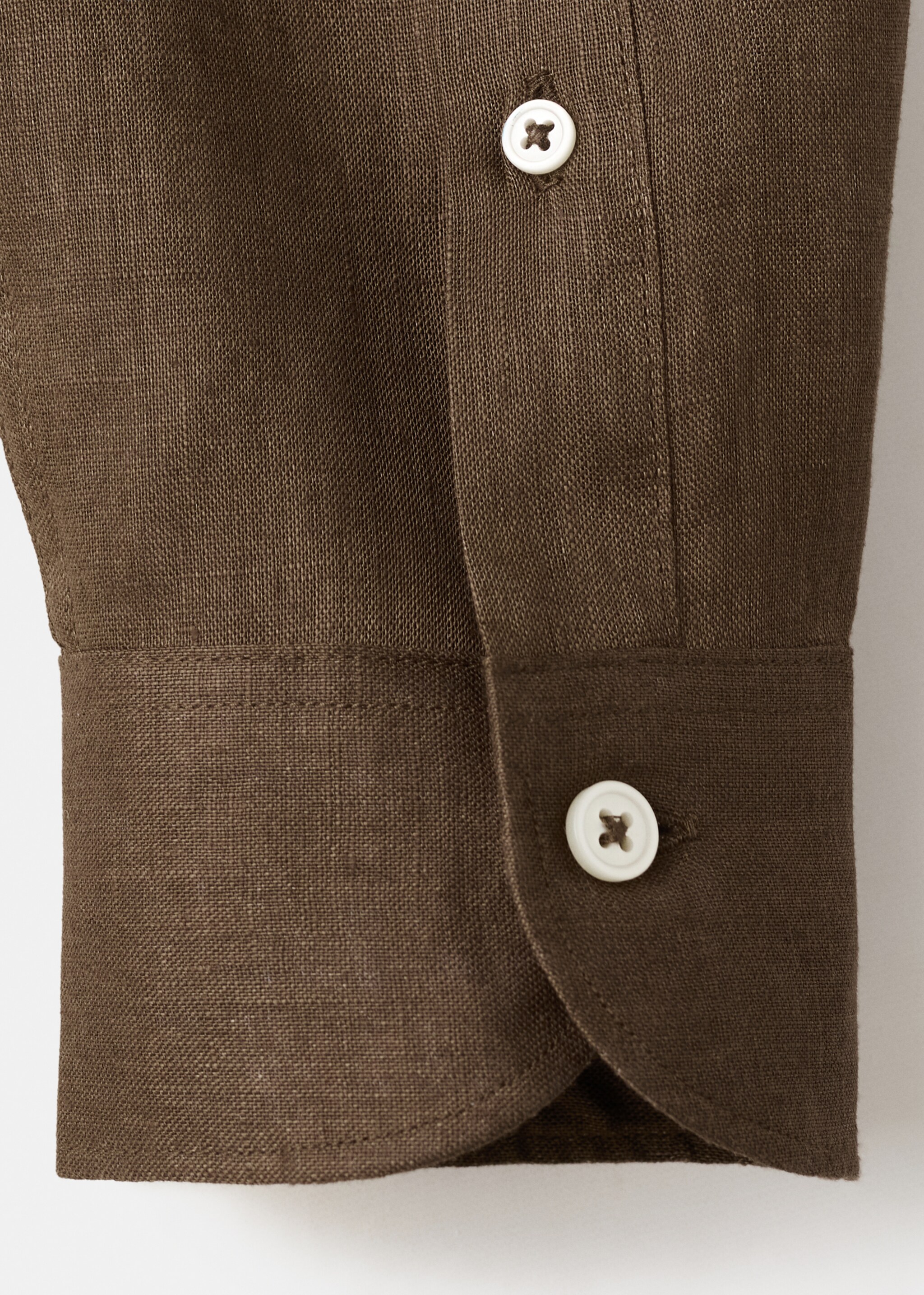 Chemise slim-fit 100 % lin - Détail de l'article 0, Tabac. Ref: 27095947-00.