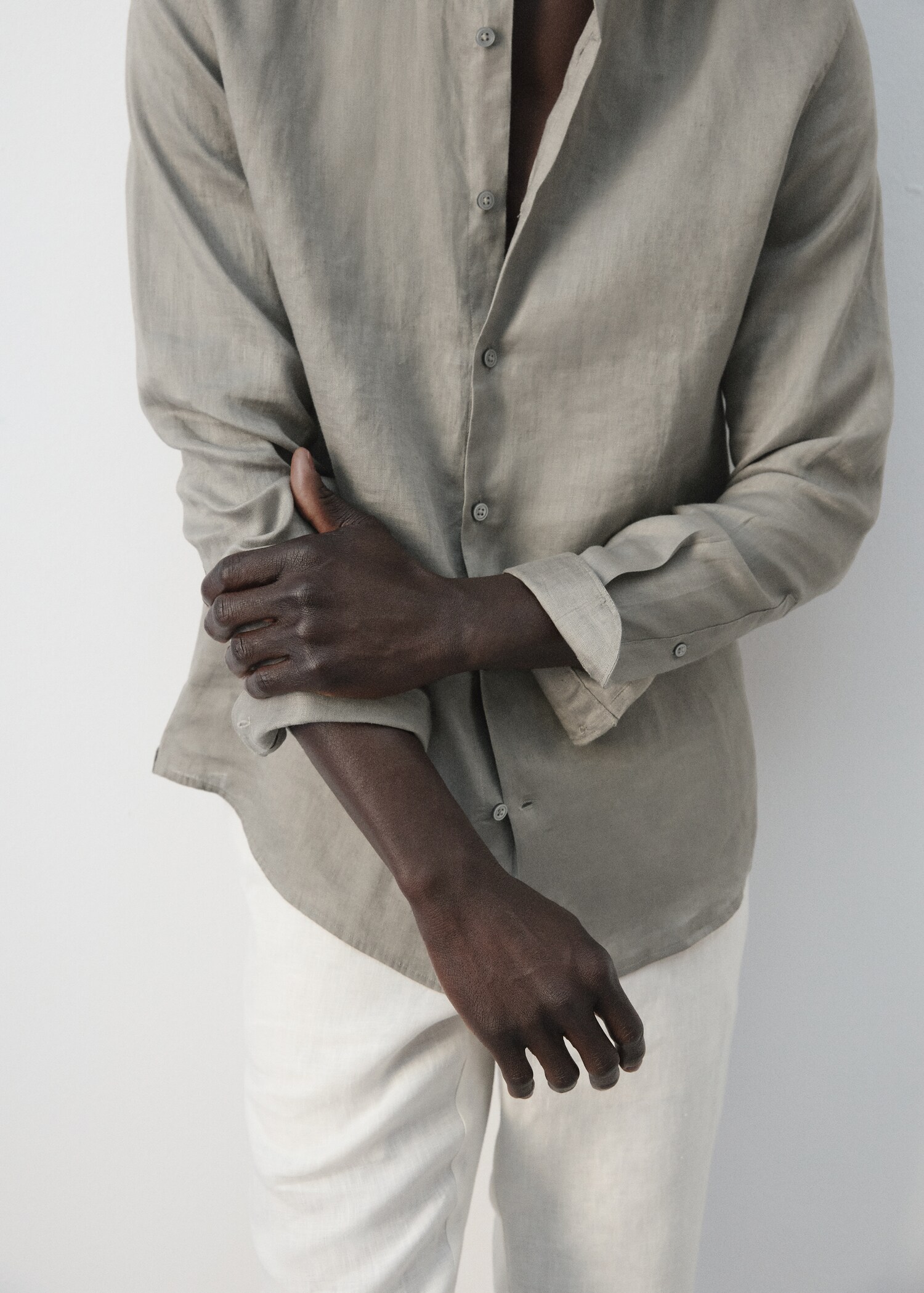 Chemise slim-fit 100 % lin - Détail de l'article 6