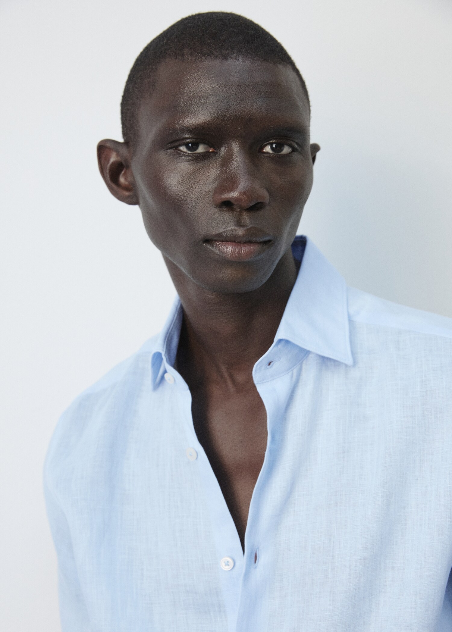 100% linnen slim-fit overhemd - Detail van het artikel 1