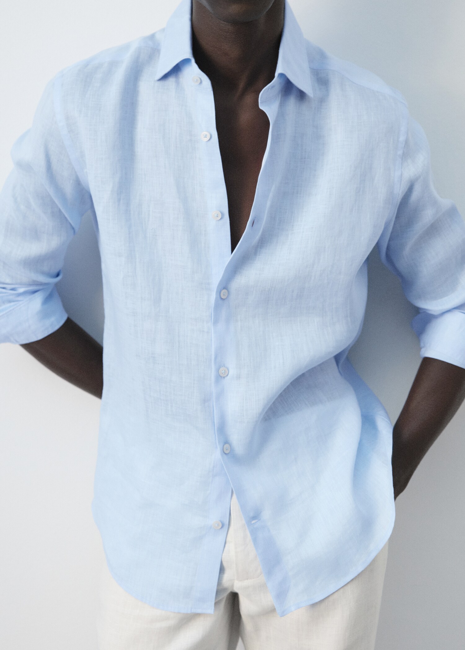 100% linnen slim-fit overhemd - Detail van het artikel 6