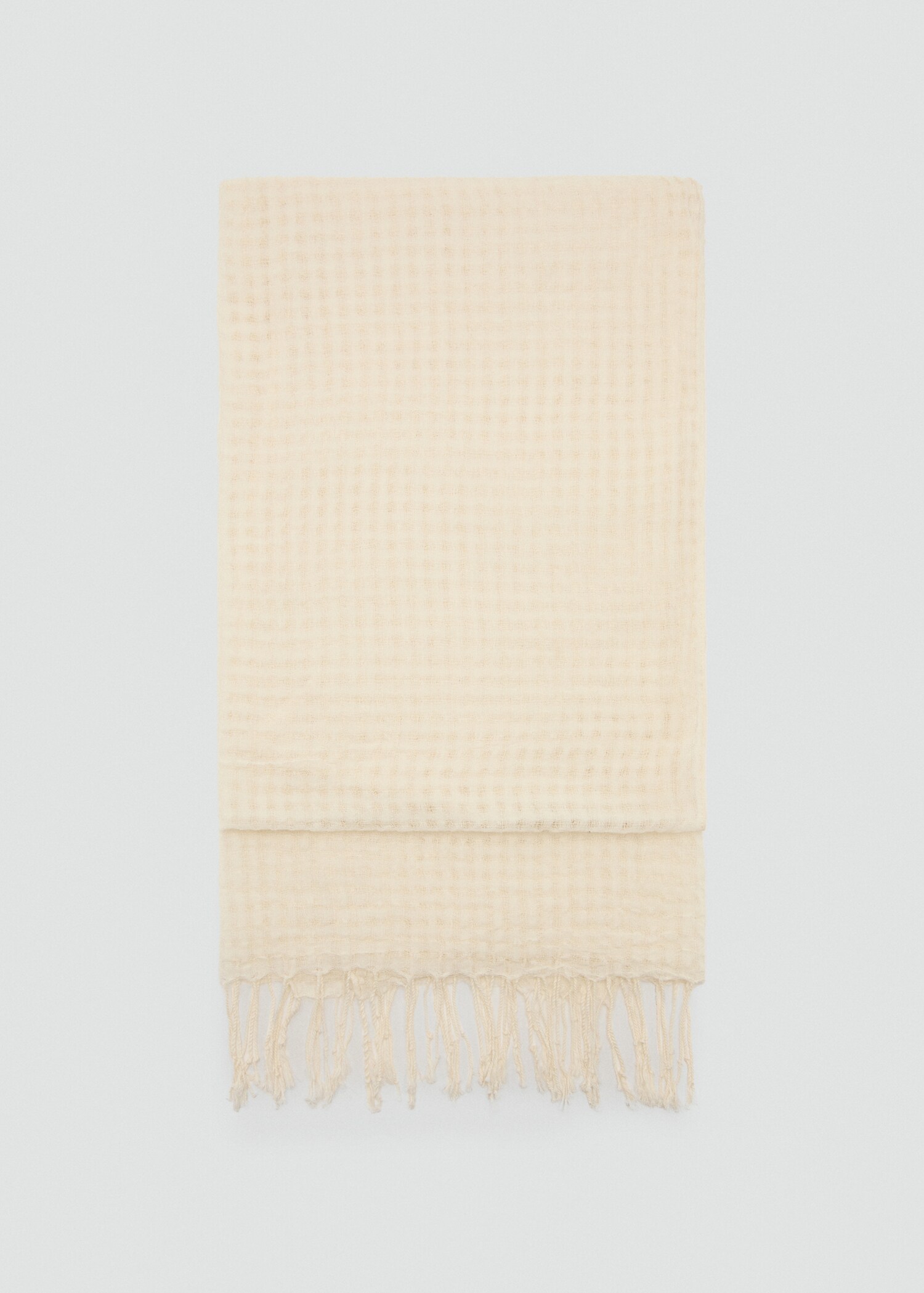 Cotton fringed scarf - Article without model