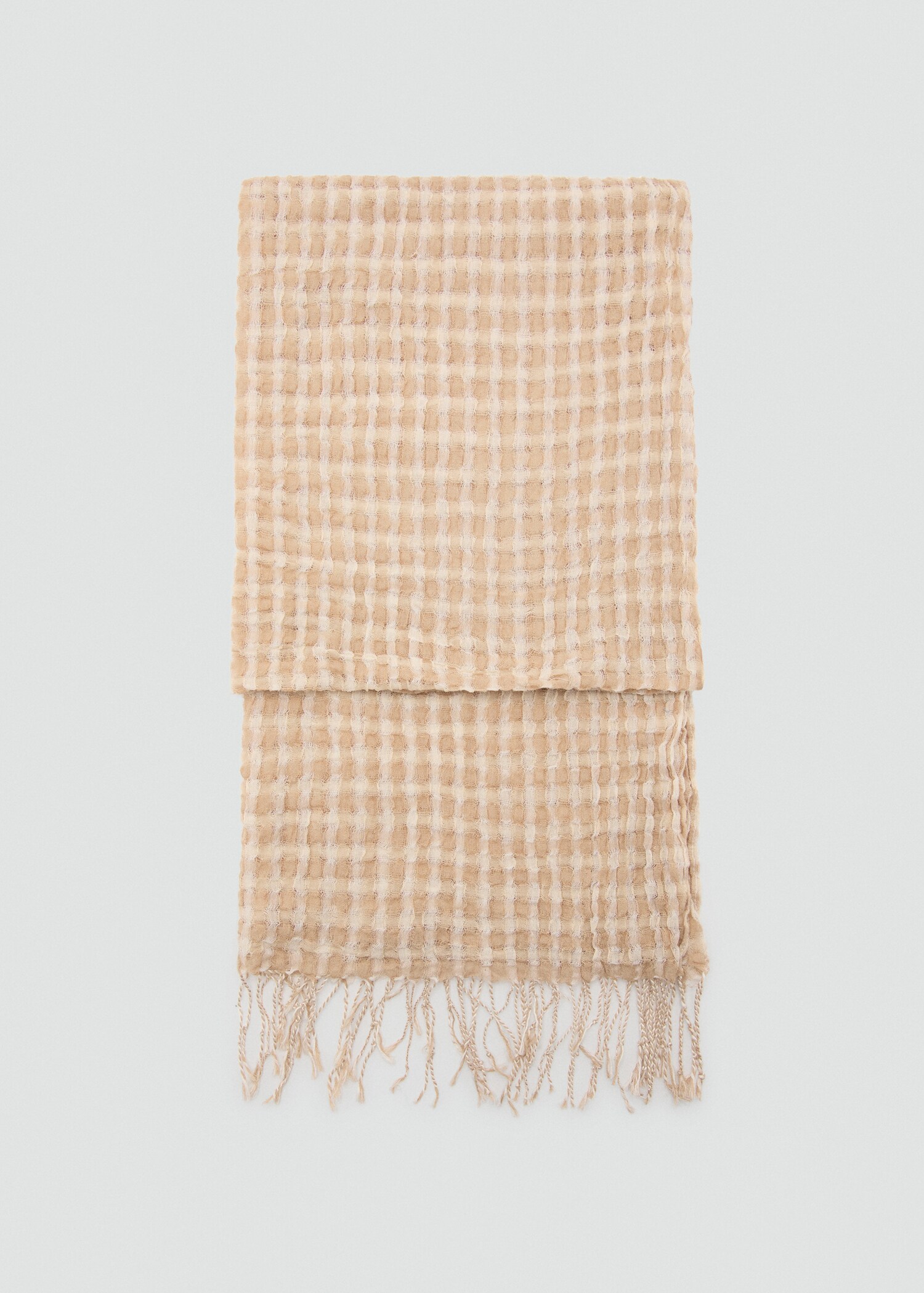 Cotton fringed scarf - Article without model