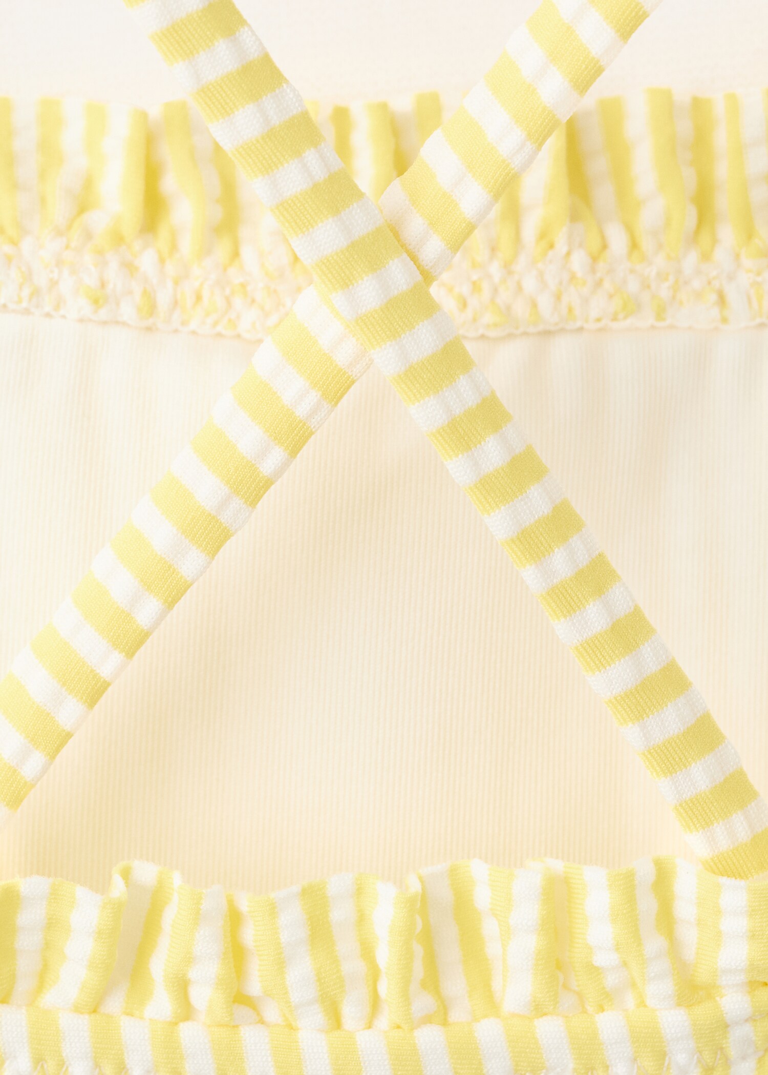 Striped textured swimsuit - Details of the article 0