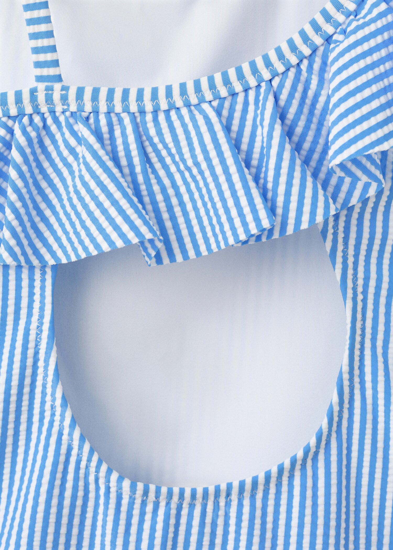 Ruffle striped swimsuit - Details of the article 0