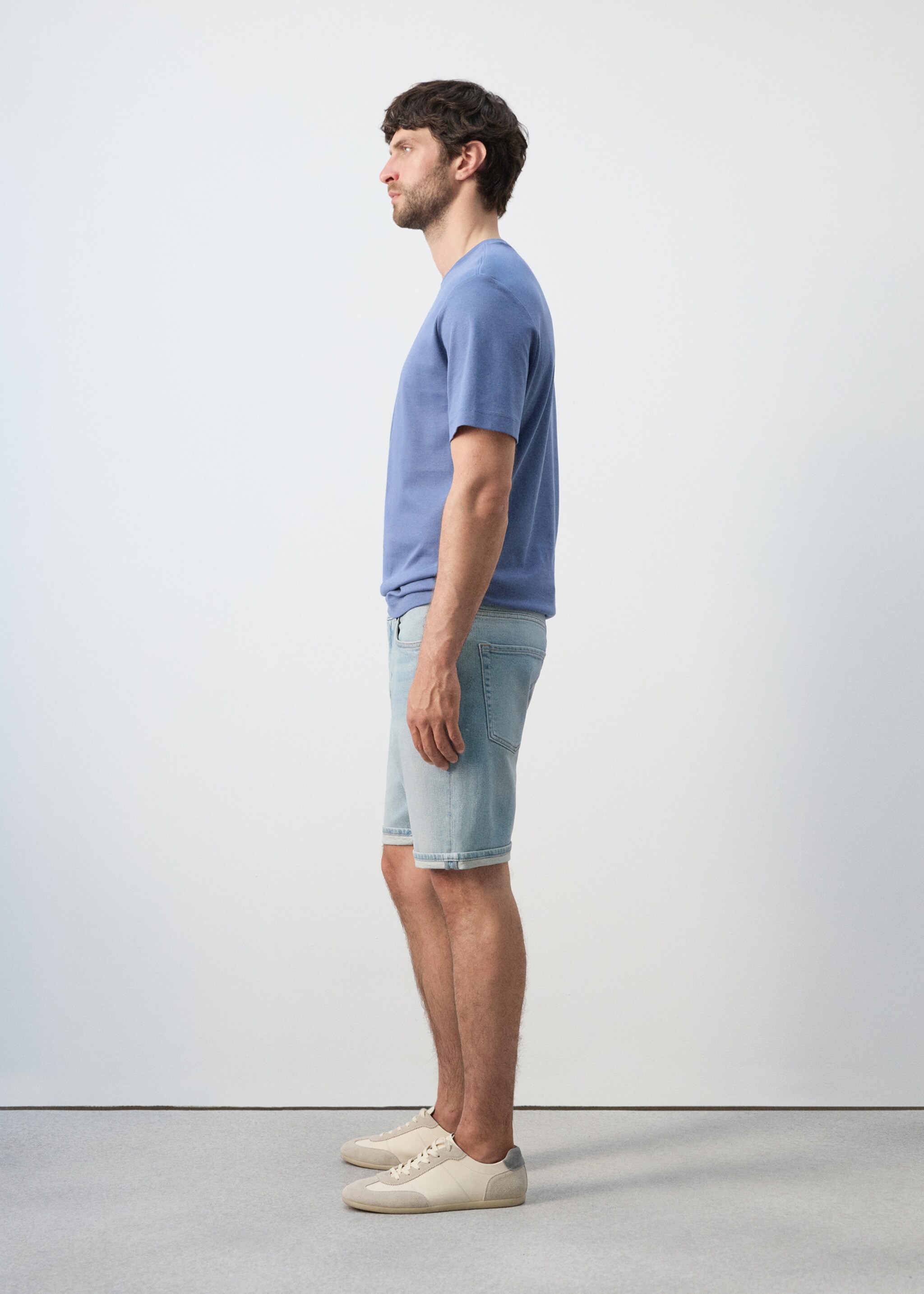 Bermuda en jean slim fit - Détail de l'article 2, Bleu clair. Ref: 27095957-00.