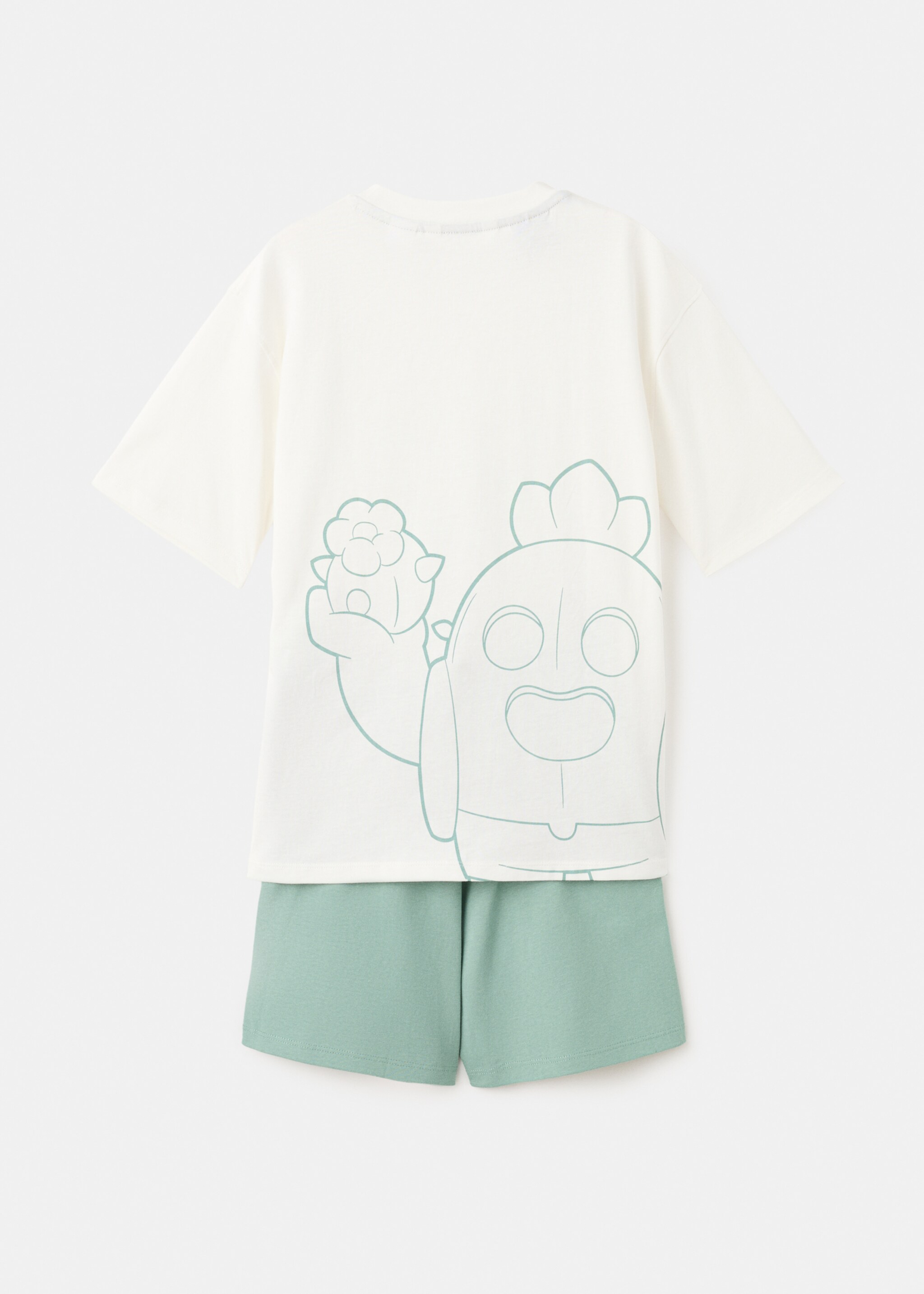 Pijama corto Brawl Stars - Reverso del artículo, Verde agua. Ref: 27095963-00.