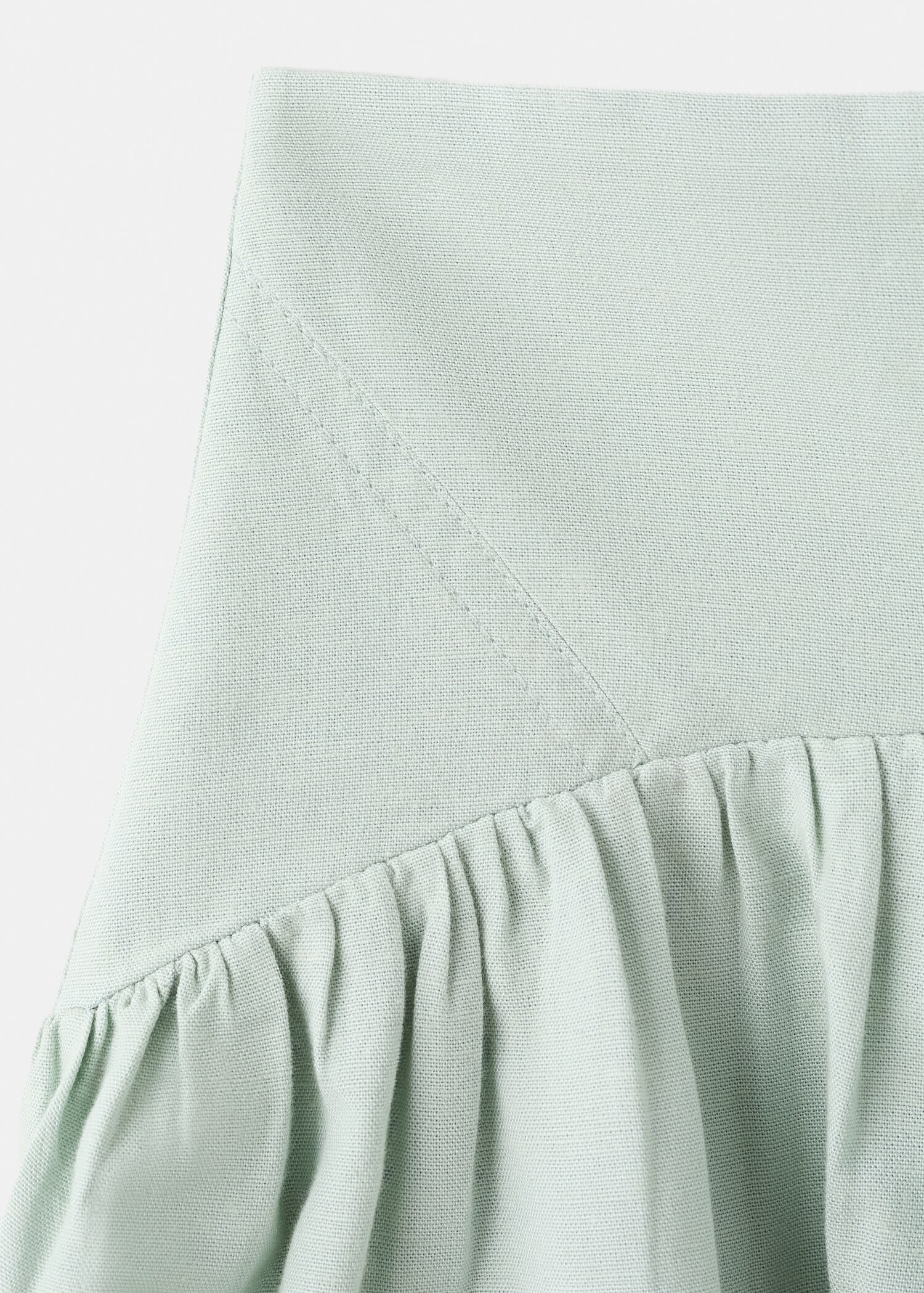 Short cotton skirt - Details of the article 0