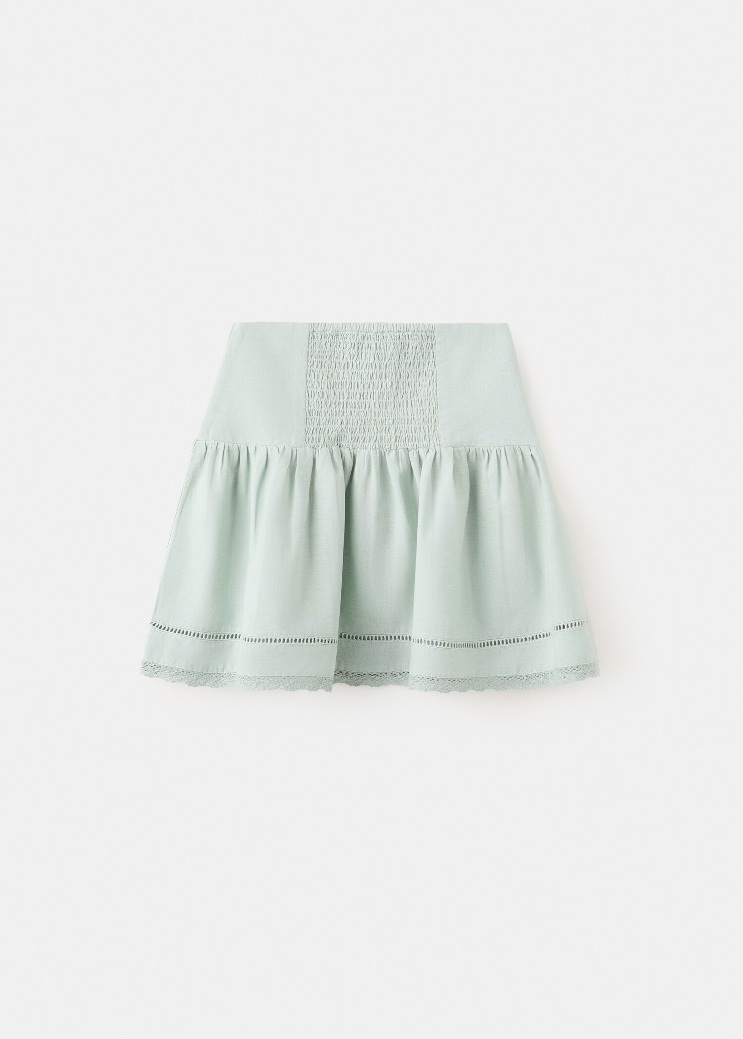 Short cotton skirt - Reverse of the article