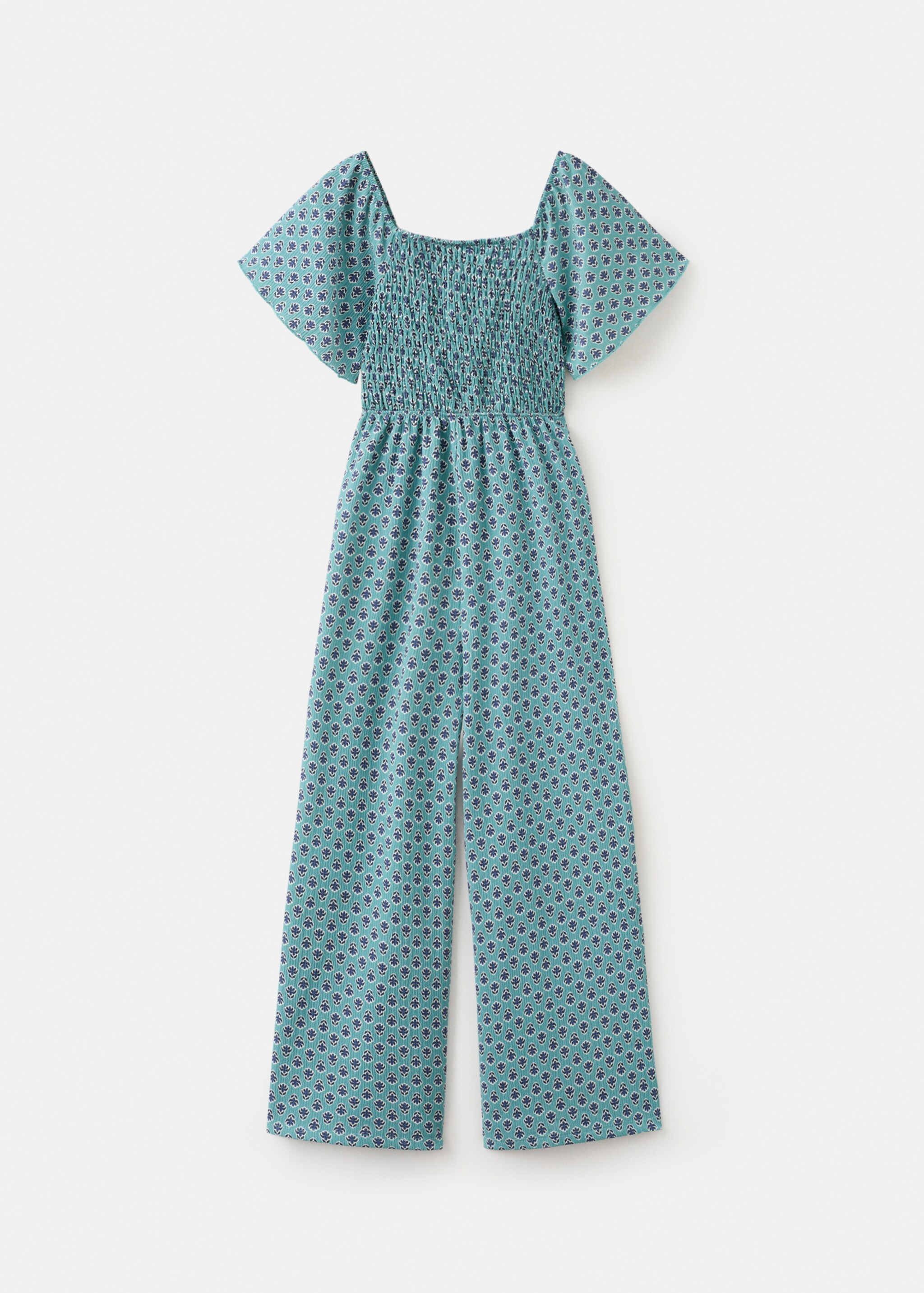 Long printed jumpsuit - Article without model, Aqua Green. Ref: 27095978-00.
