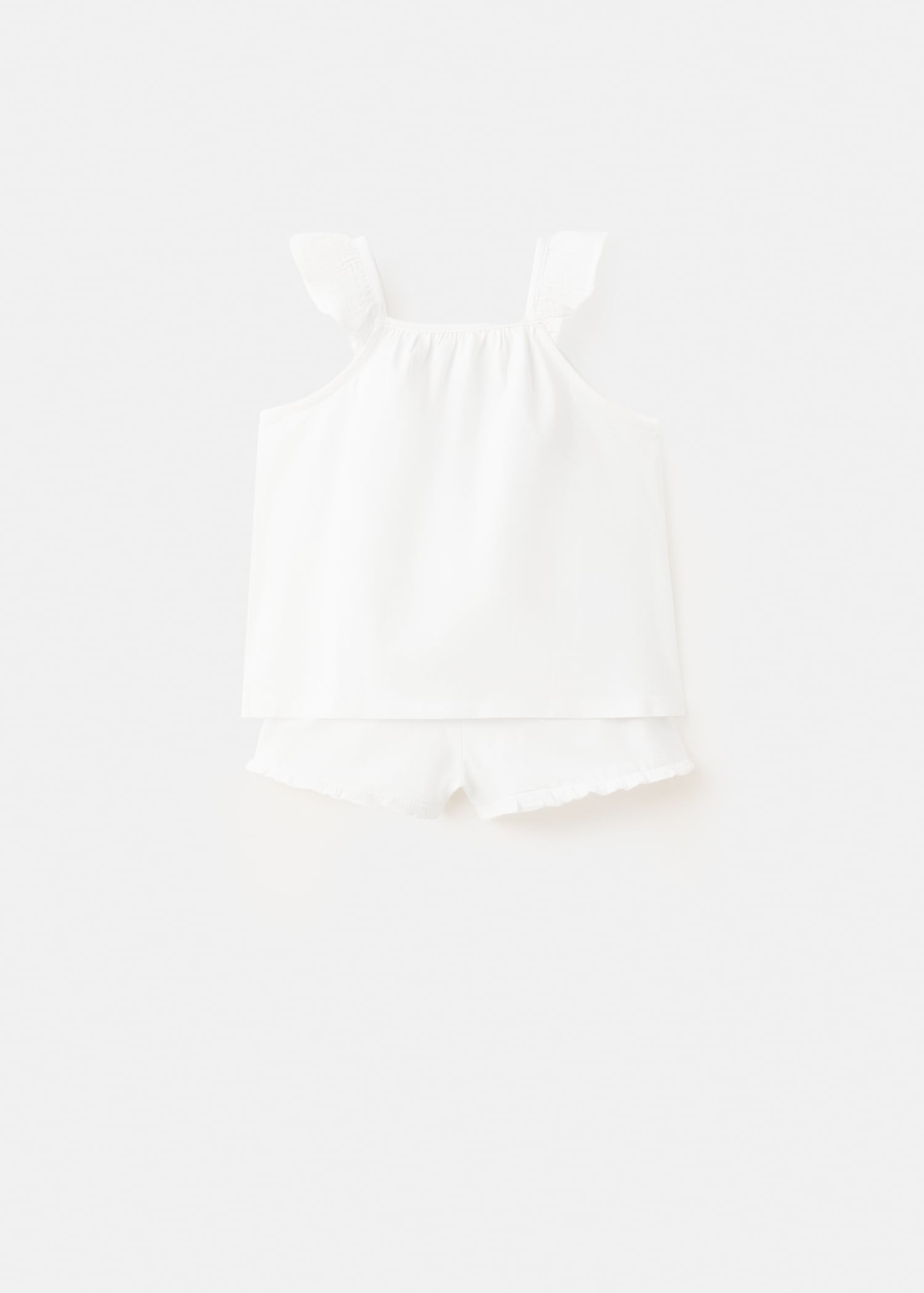 Short pyjama set - Reverse of the article