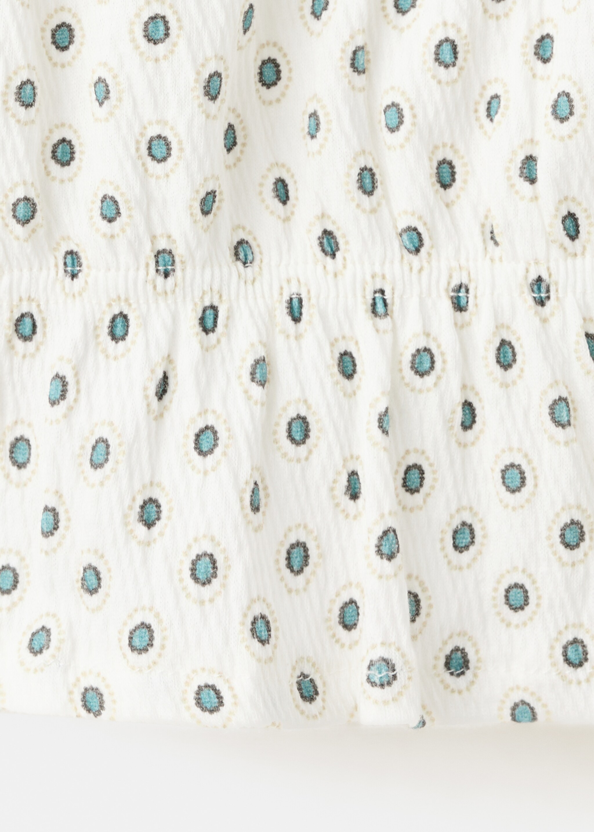 Bedrucktes Top - Detail des Artikels 0, Cremeweiß. Ref: 27095991-00.