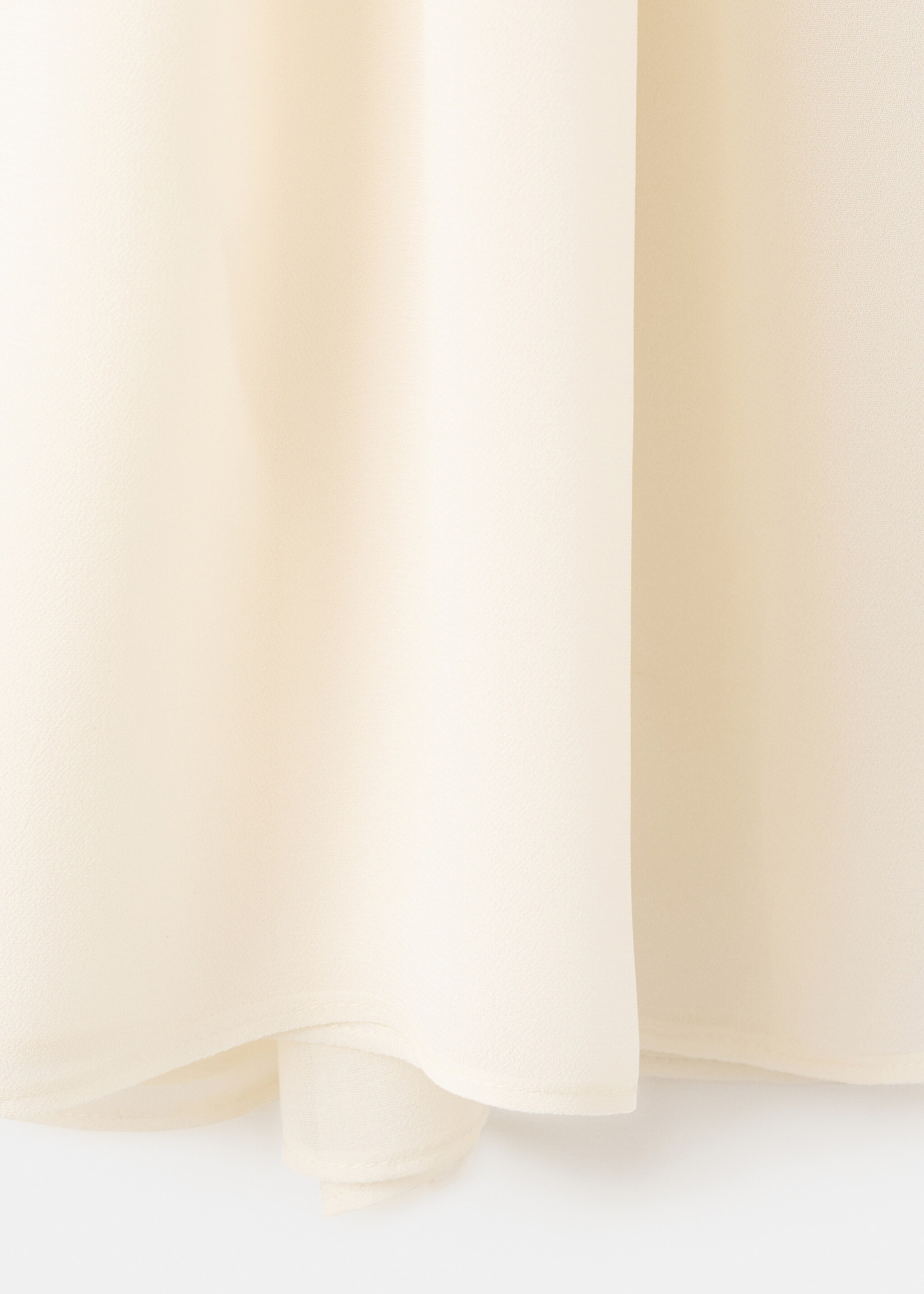 Halter neck floral blouse - Details of the article 0, Ecru. Ref: 27095992-00.