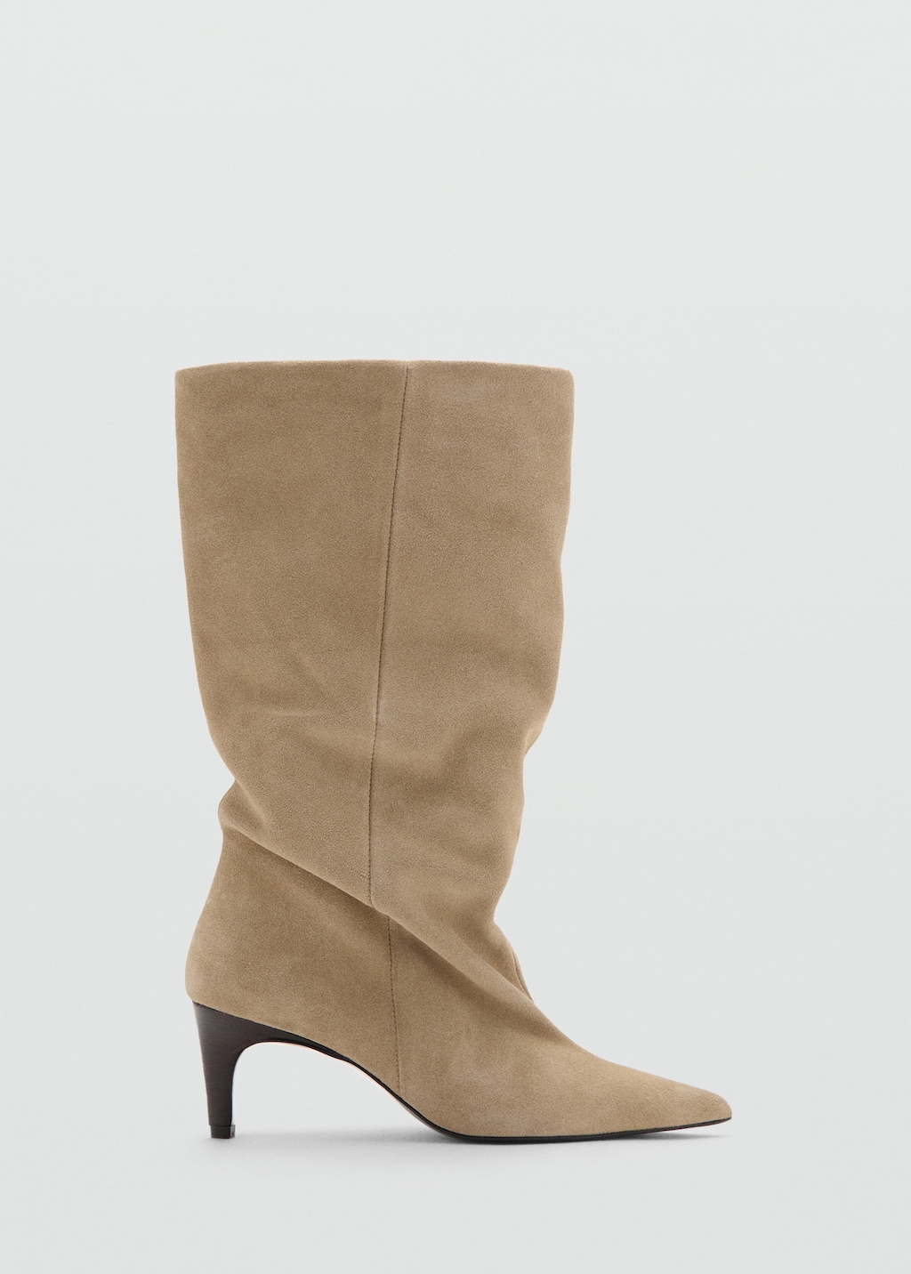 Ruched suede ankle boot - image 2