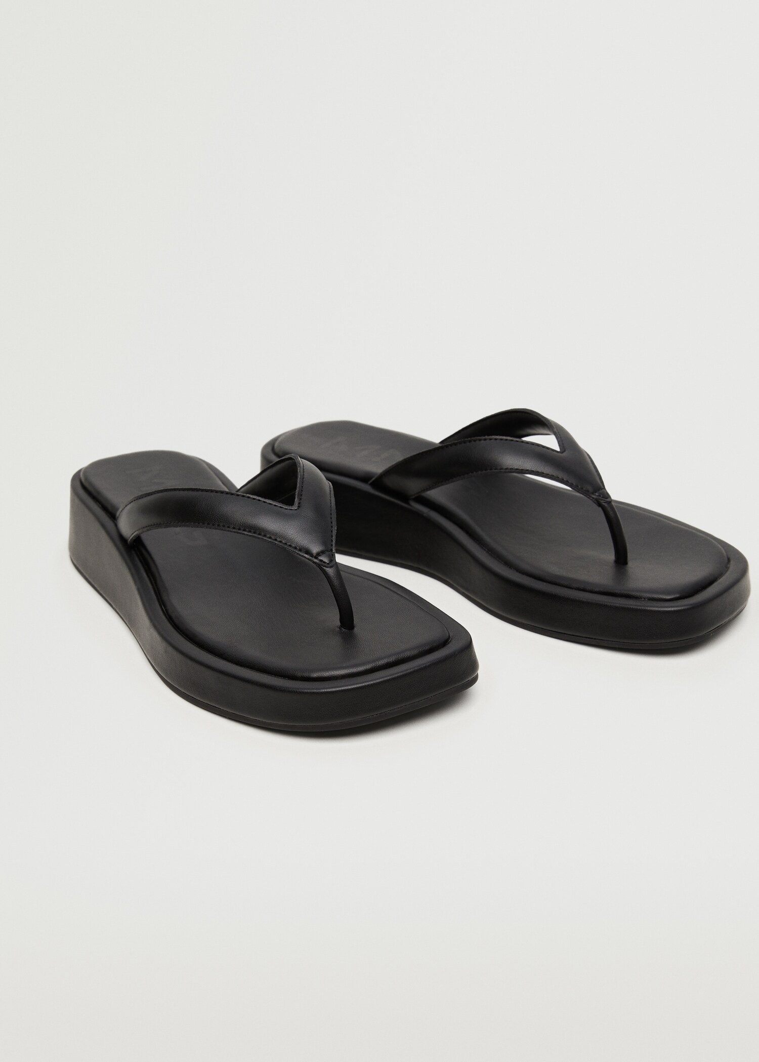 Platform strap sandals - Medium plane