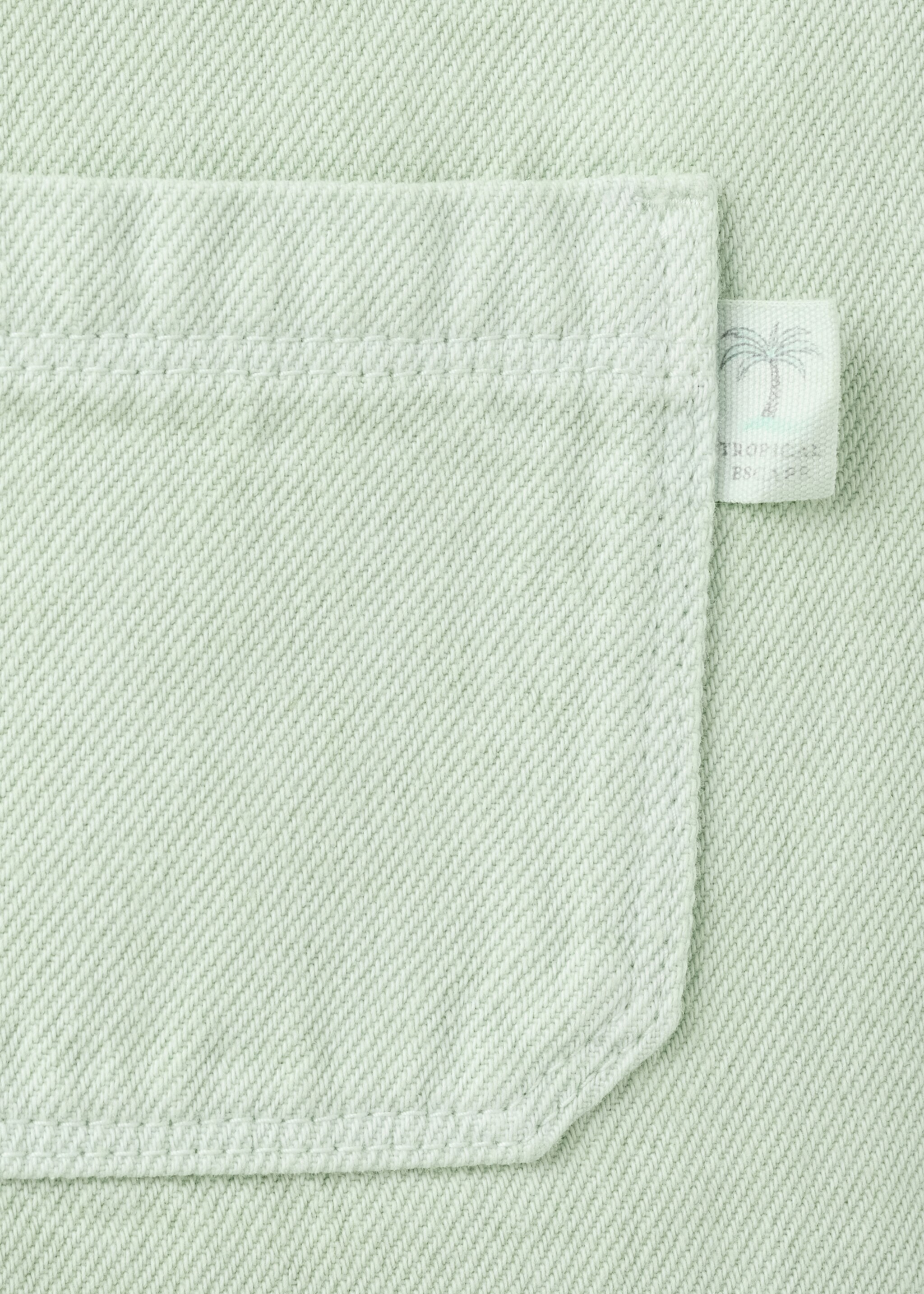 Peto algodón bolsillos - Detalle del artículo 0, Verde pastel. Ref: 27096337-00.