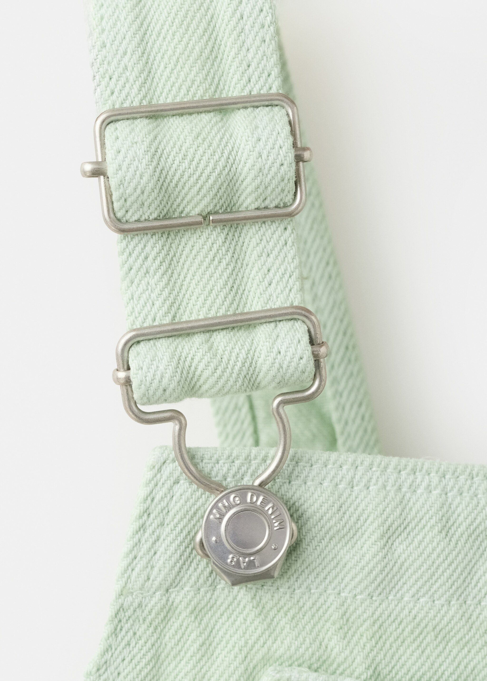 Peto algodón bolsillos - Detalle del artículo 8, Verde pastel. Ref: 27096337-00.