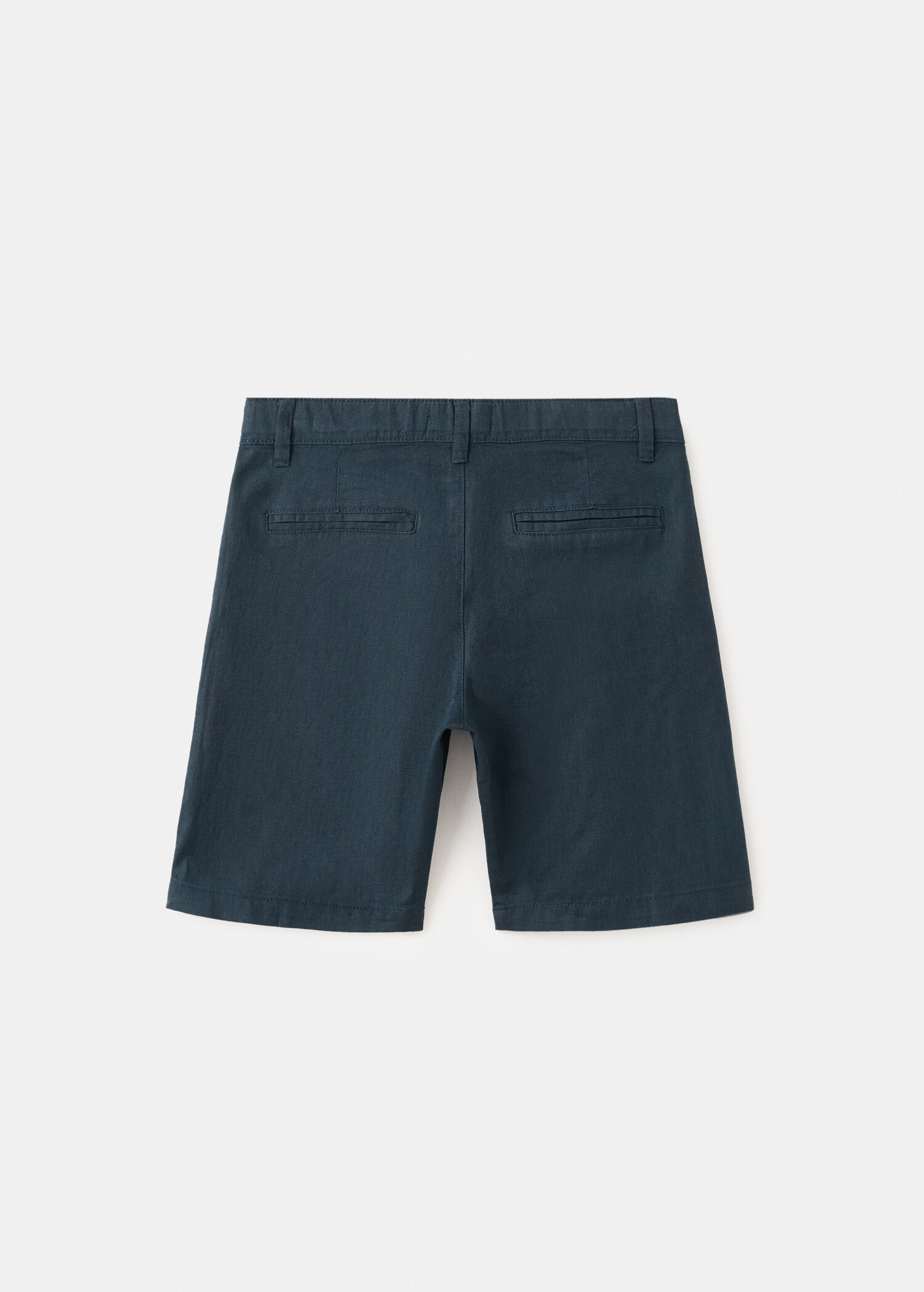 Linen-blend Bermuda shorts - Reverse of the article