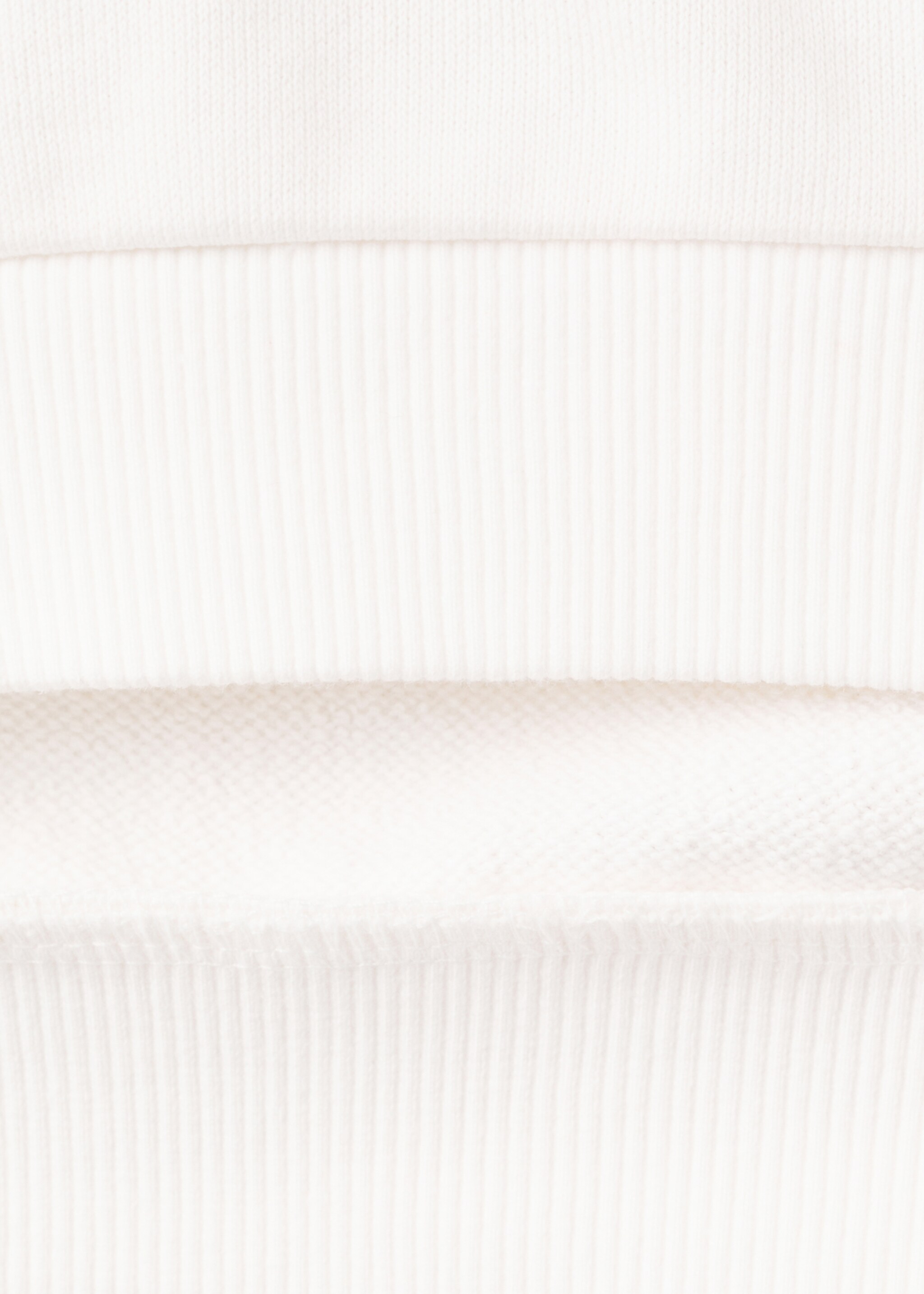 Cotton sweatshirt with embroidered flowers - Details of the article 0, Off White. Ref: 27096339-00.