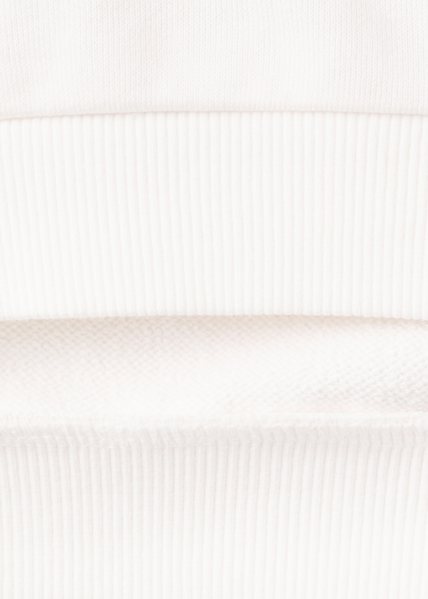 Cotton sweatshirt with embroidered flowers - Details of the article 0