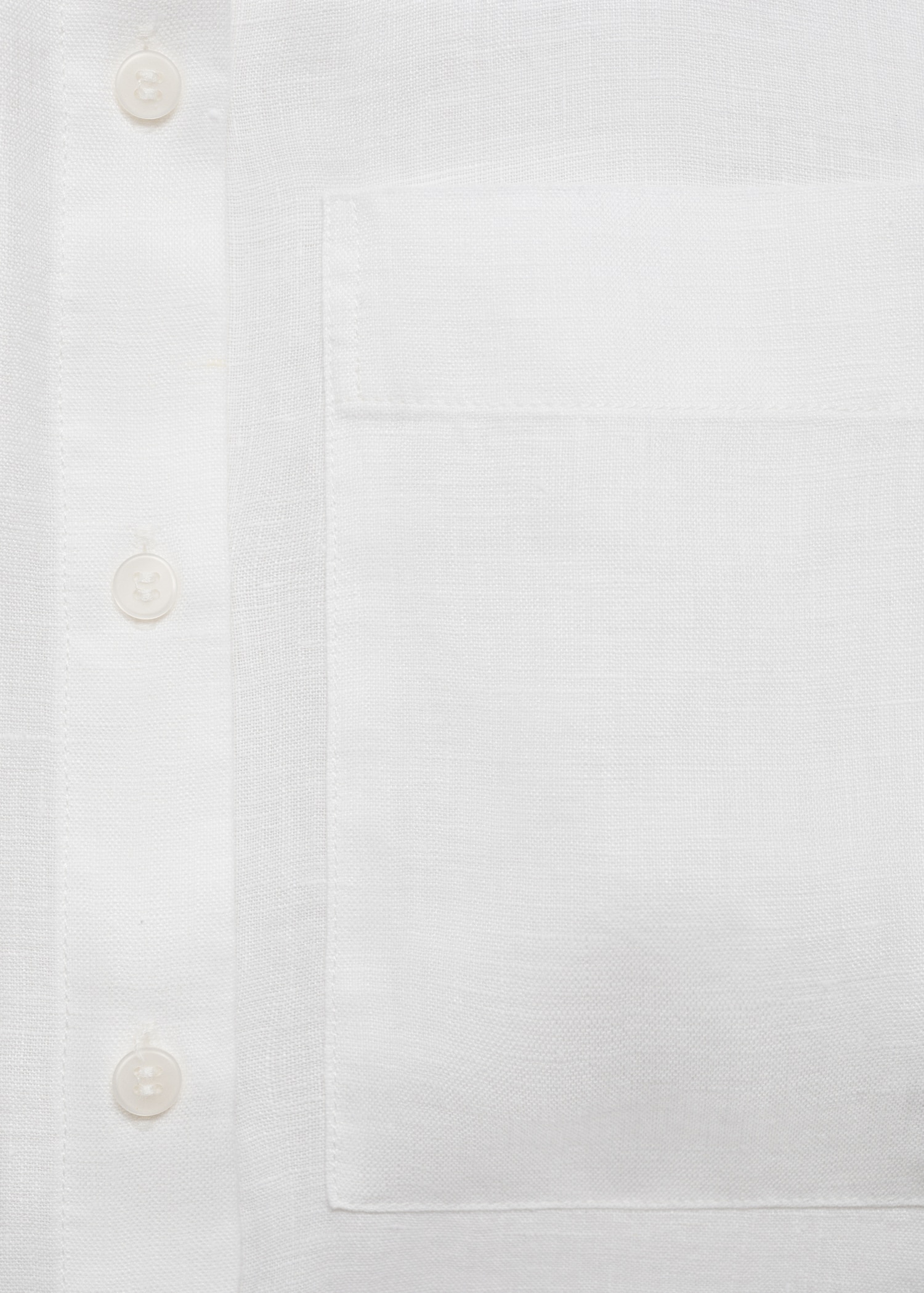 Camisa lino bolsillo - Detalle del artículo 8