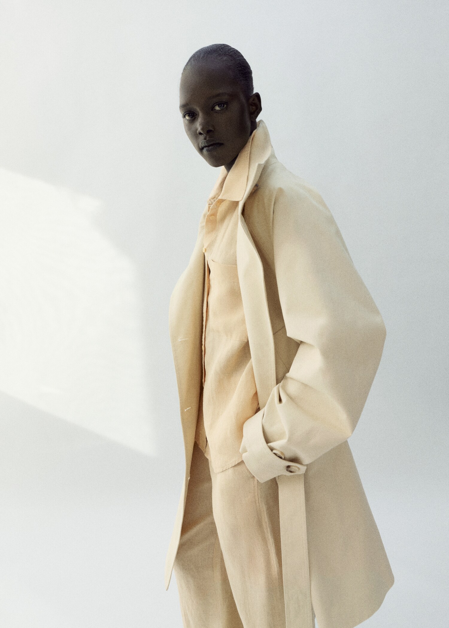 Pocket linen shirt - Medium plane