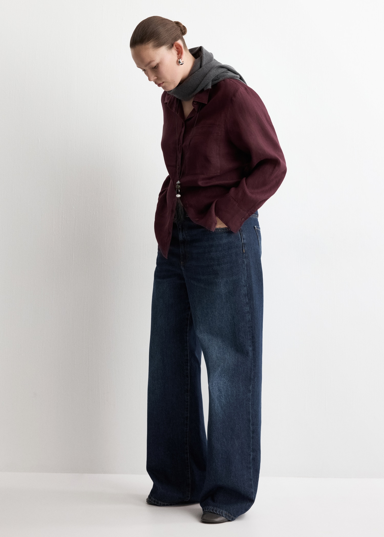 Camisa lino bolsillo - Detalle del artículo 3