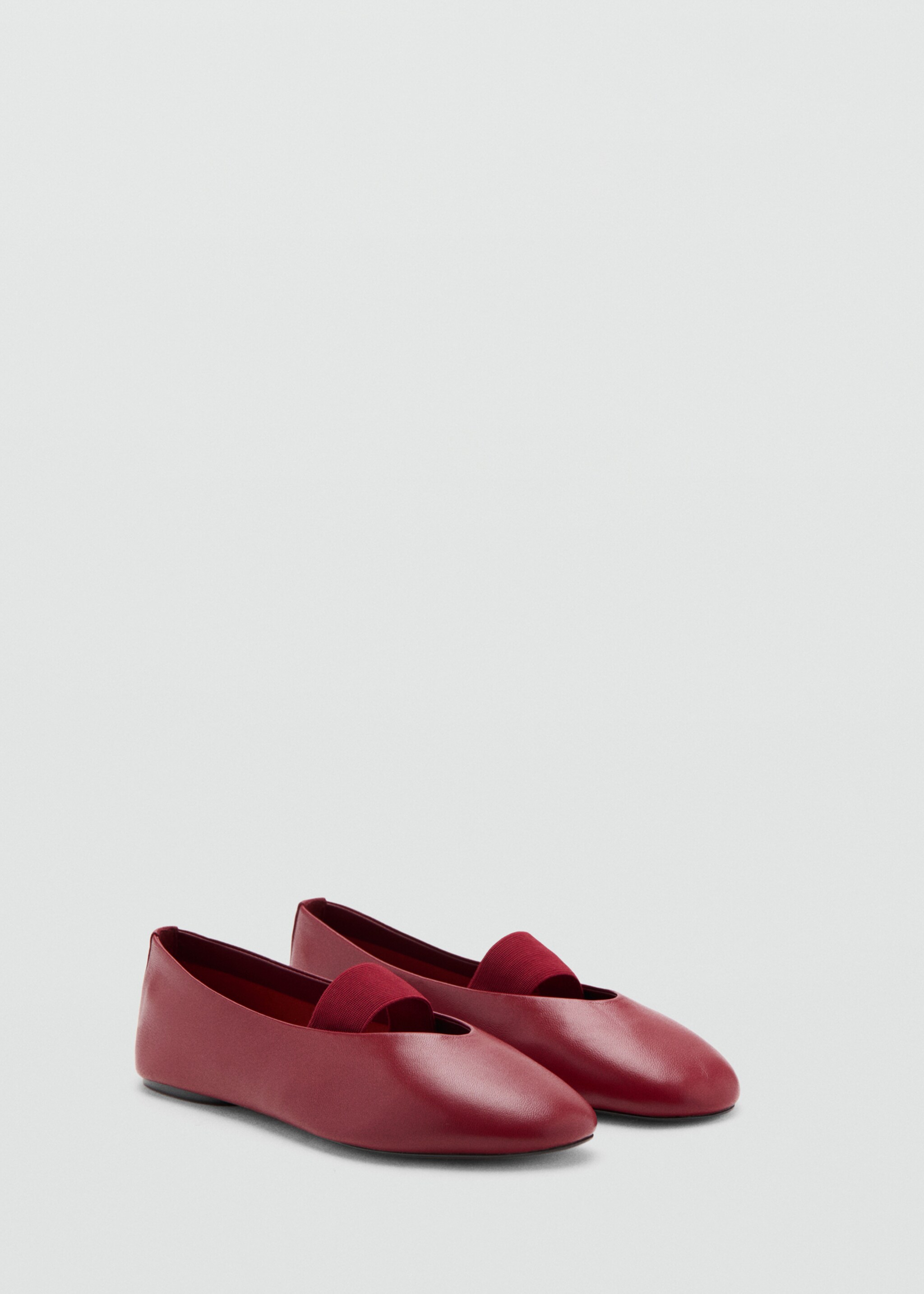 Strap leather shoes - Medium plane, Red. Ref: 27096348-00.