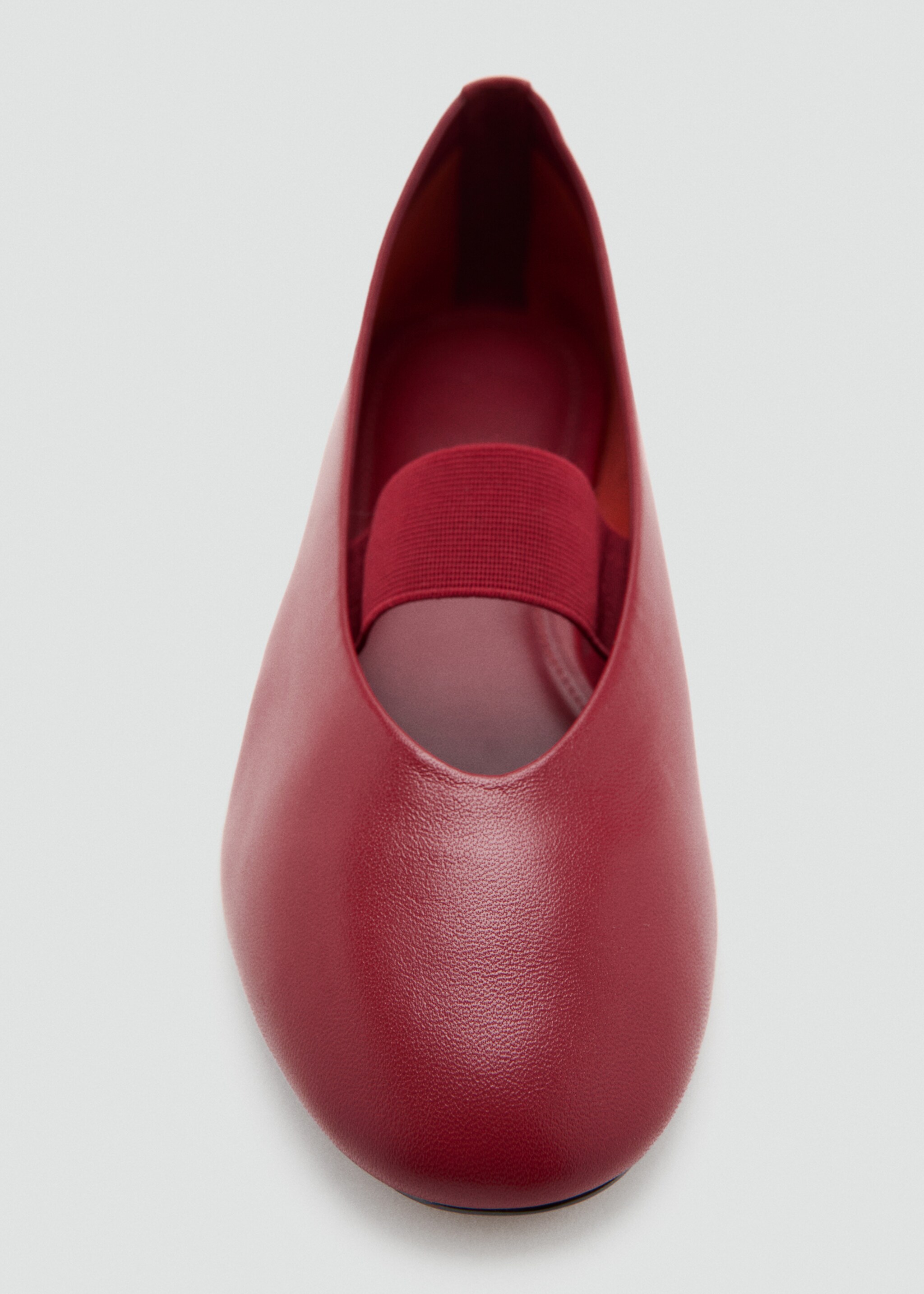 Strap leather shoes - Details of the article 3, Red. Ref: 27096348-00.