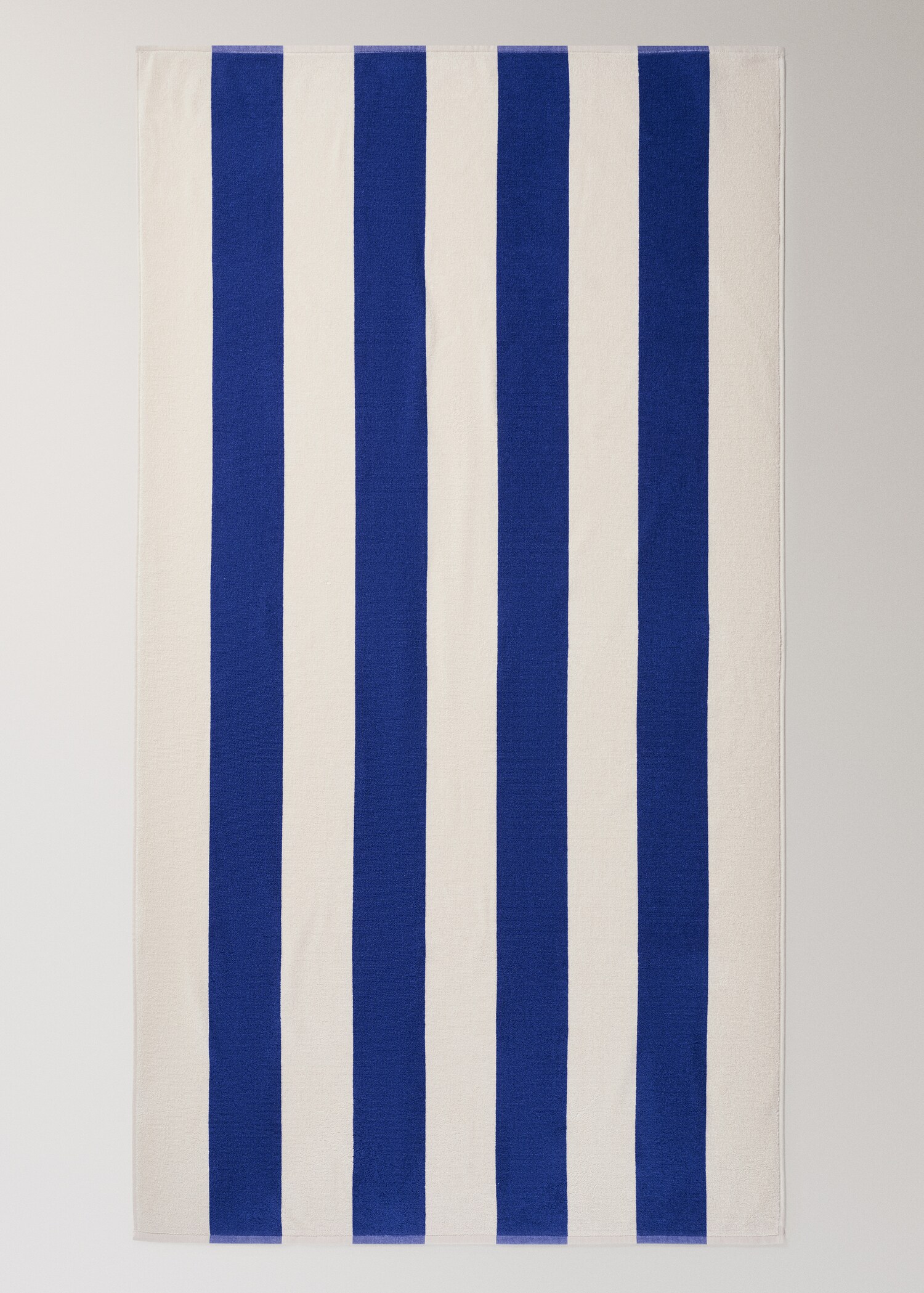 Cotton terry beach towel with stripes - Details of the article 3