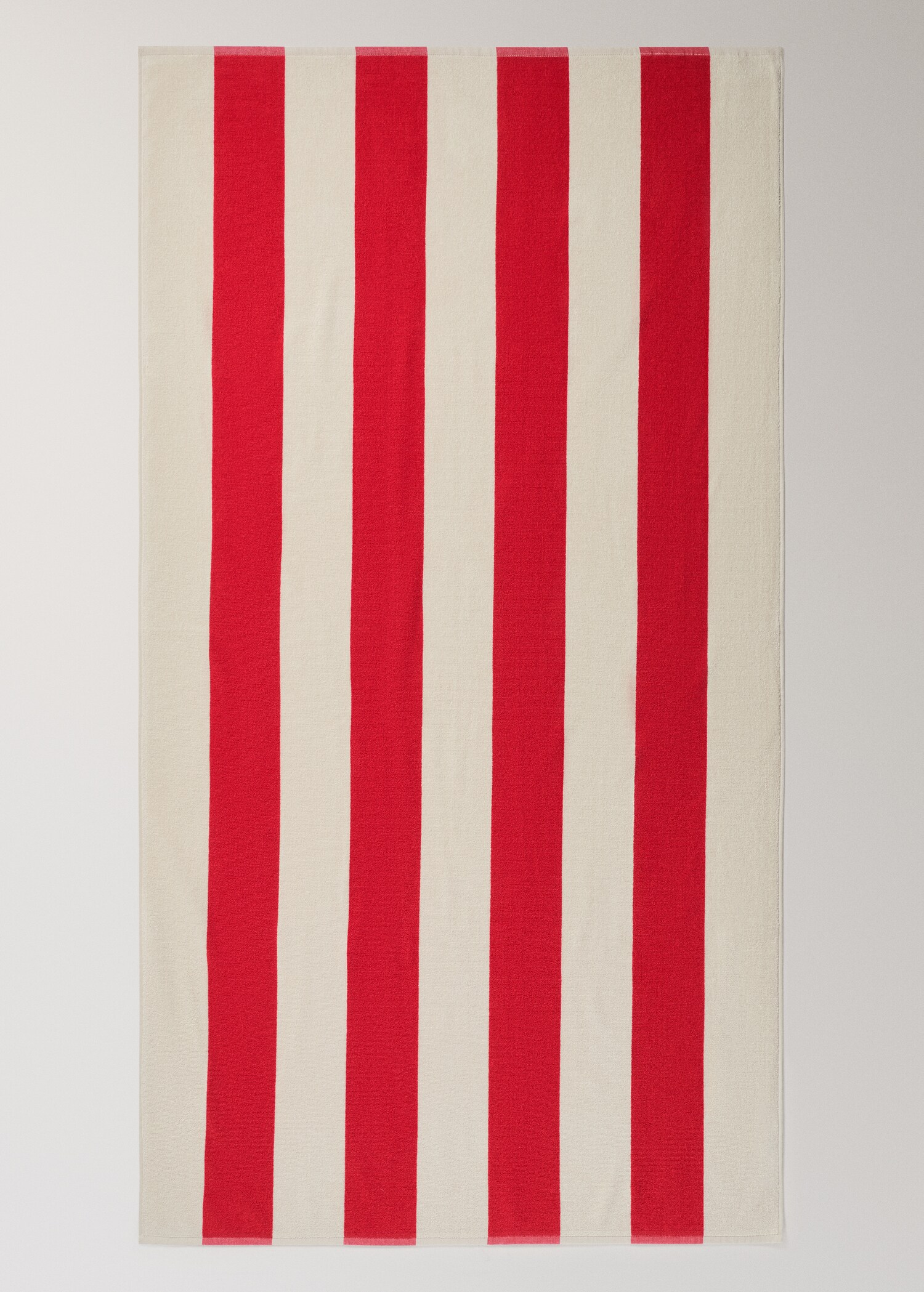 Cotton terry beach towel with stripes - Details of the article 3