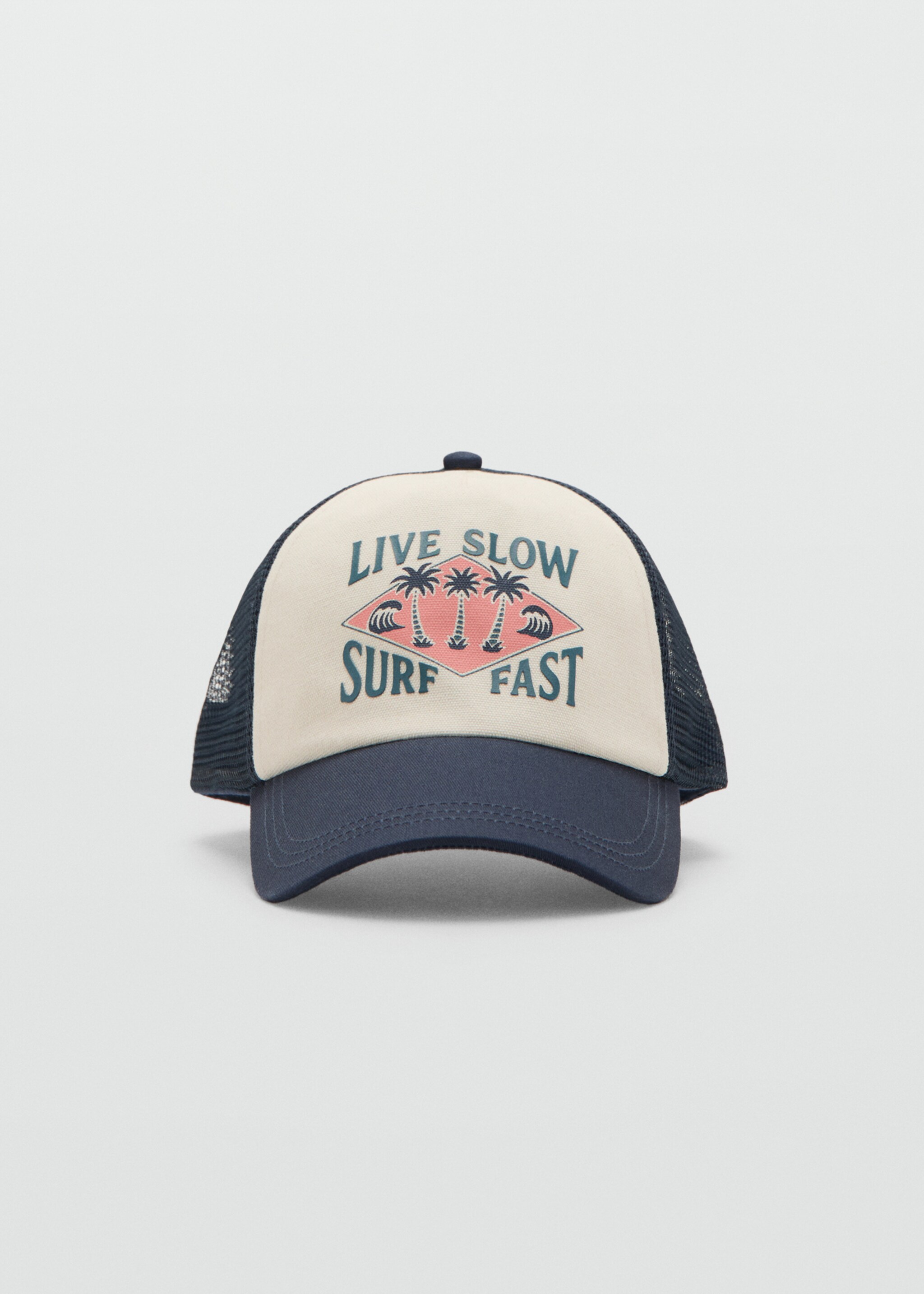 Printed mesh cap - Medium plane, Navy. Ref: 27096353-00.