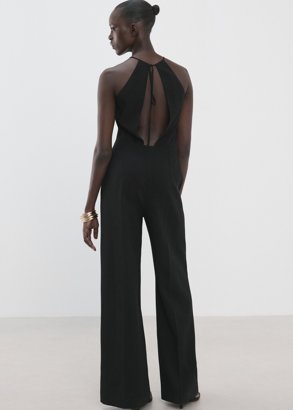 Open back halter jumpsuit - image 5