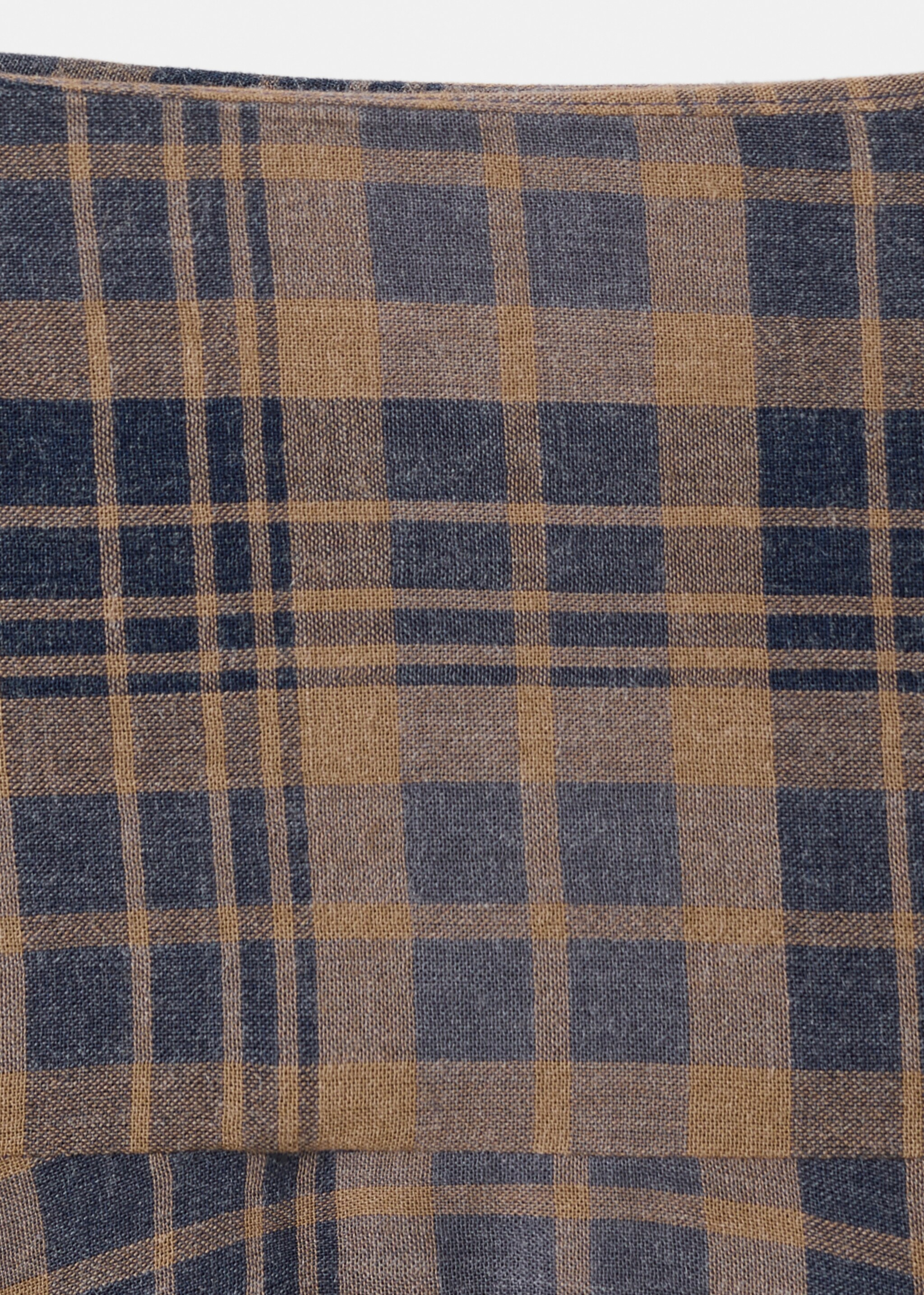 Jupe asymétrique carreaux - Détail de l'article 8, Marron. Ref: 27096361-00.