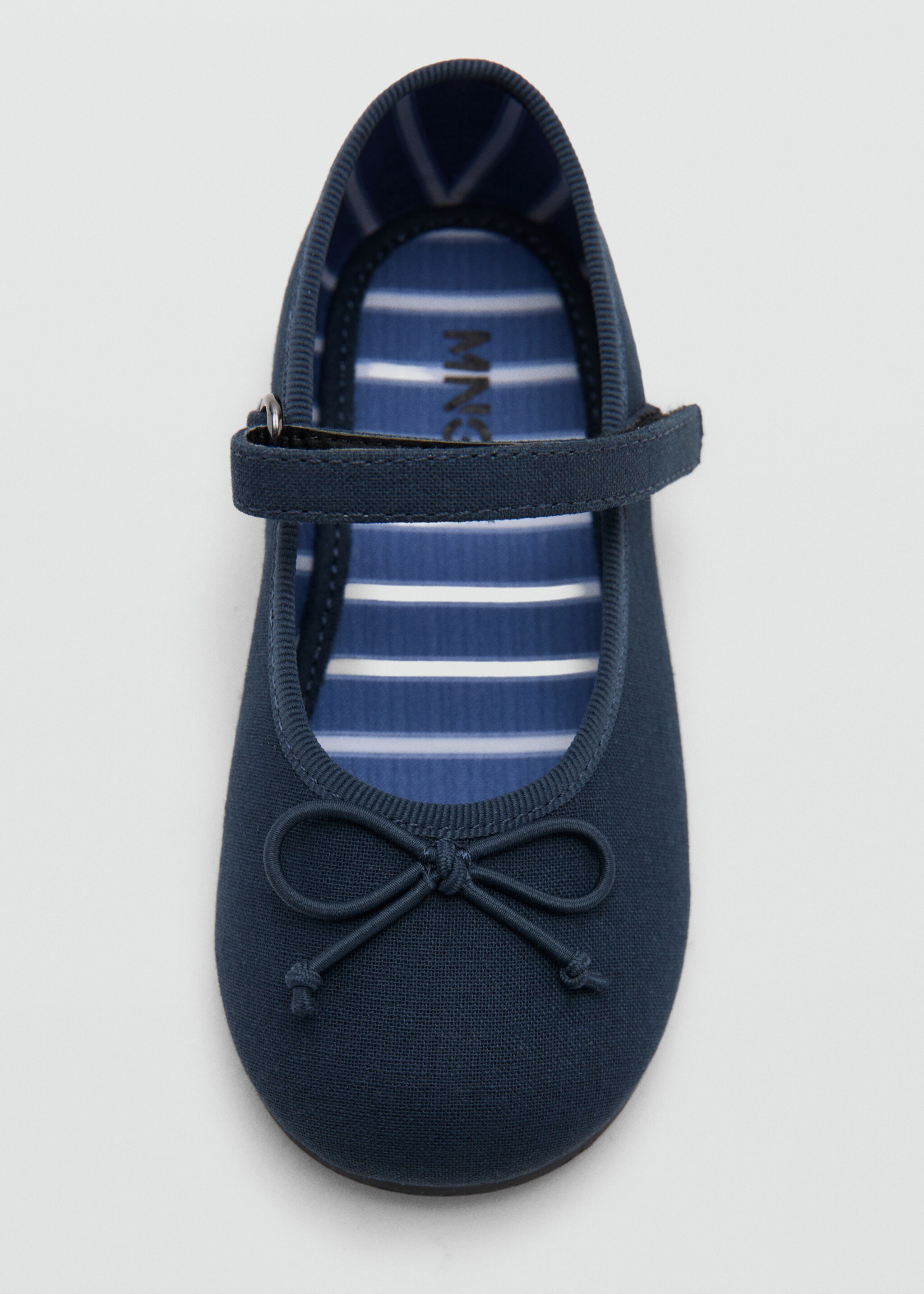 Ballerina mit Riemen und Schleifendetail - Detail des Artikels 1, Blau. Ref: 27096711-00.