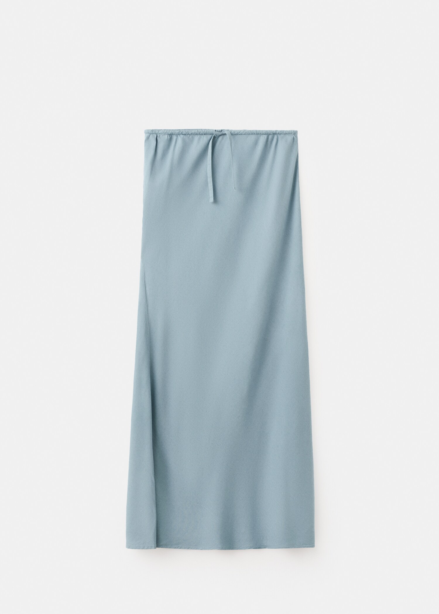 Linen-blend straight skirt - Article without model