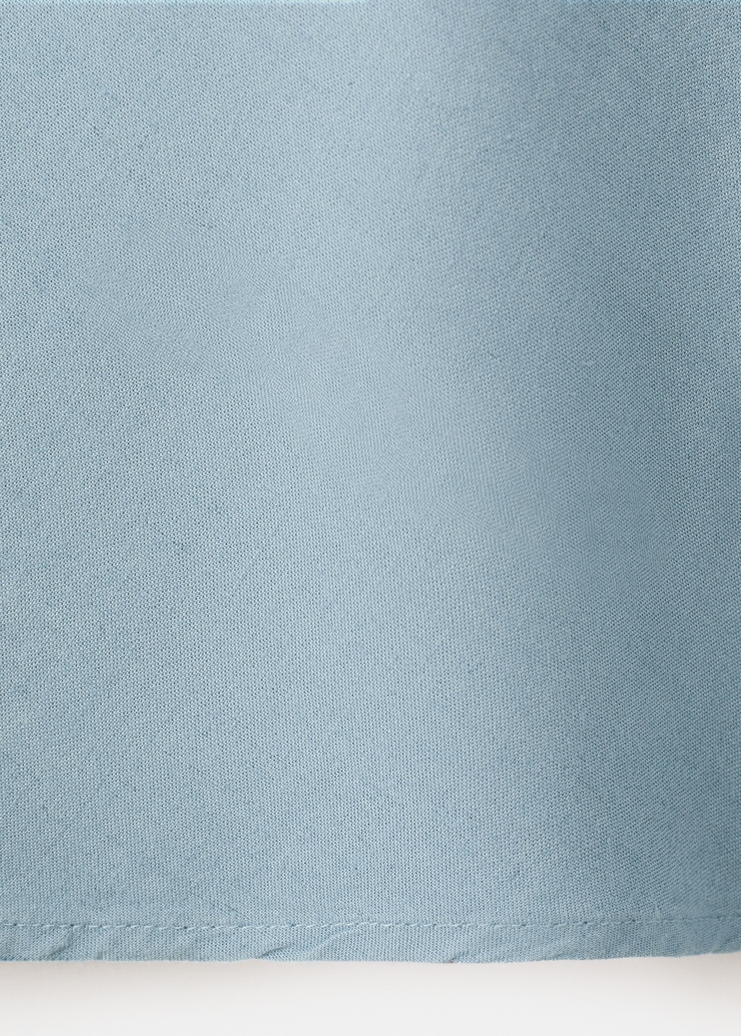 Linen-blend straight skirt - Details of the article 0