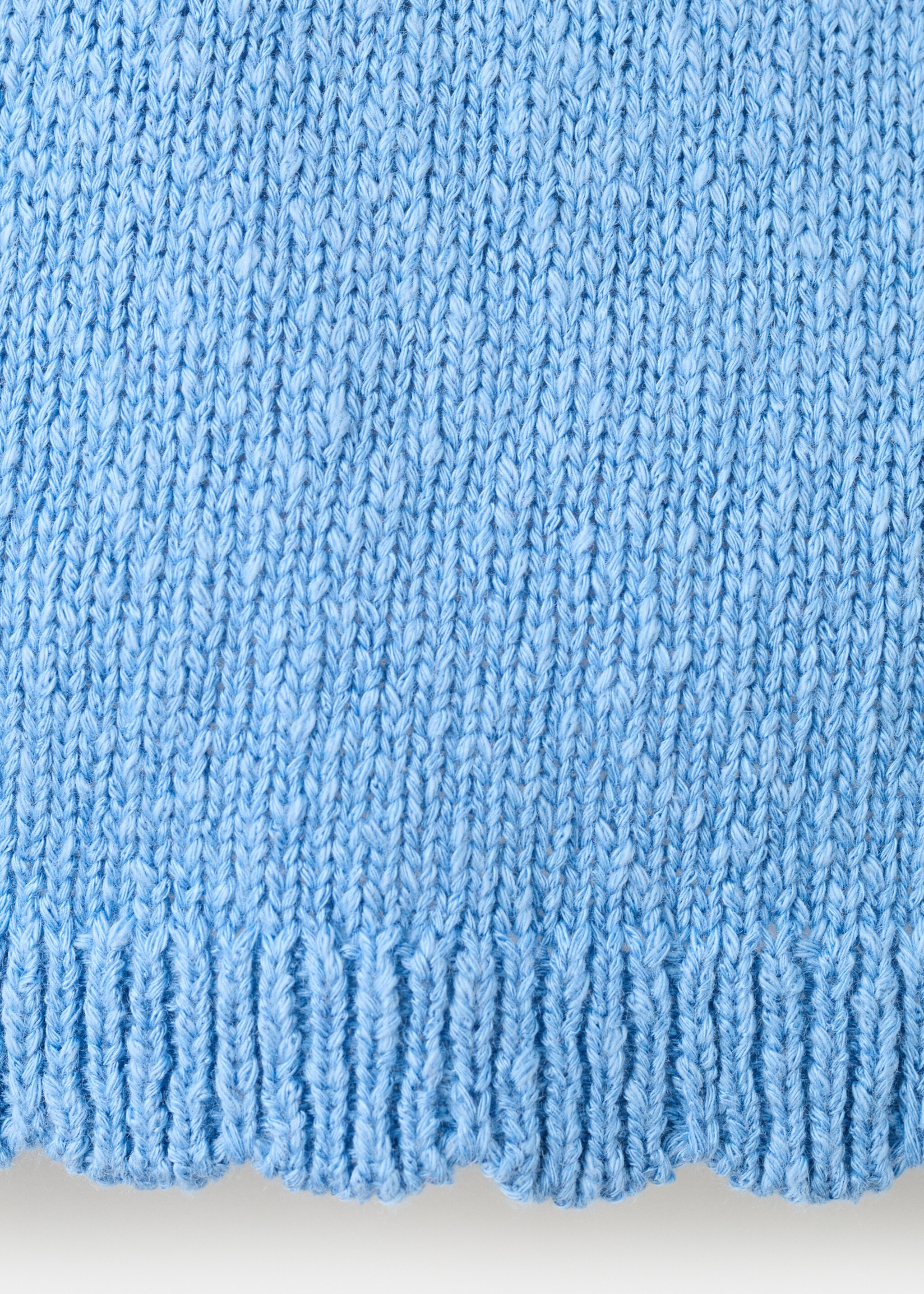 Gilet maille torsadée - Détail de l'article 8, Bleu. Ref: 27096715-00.