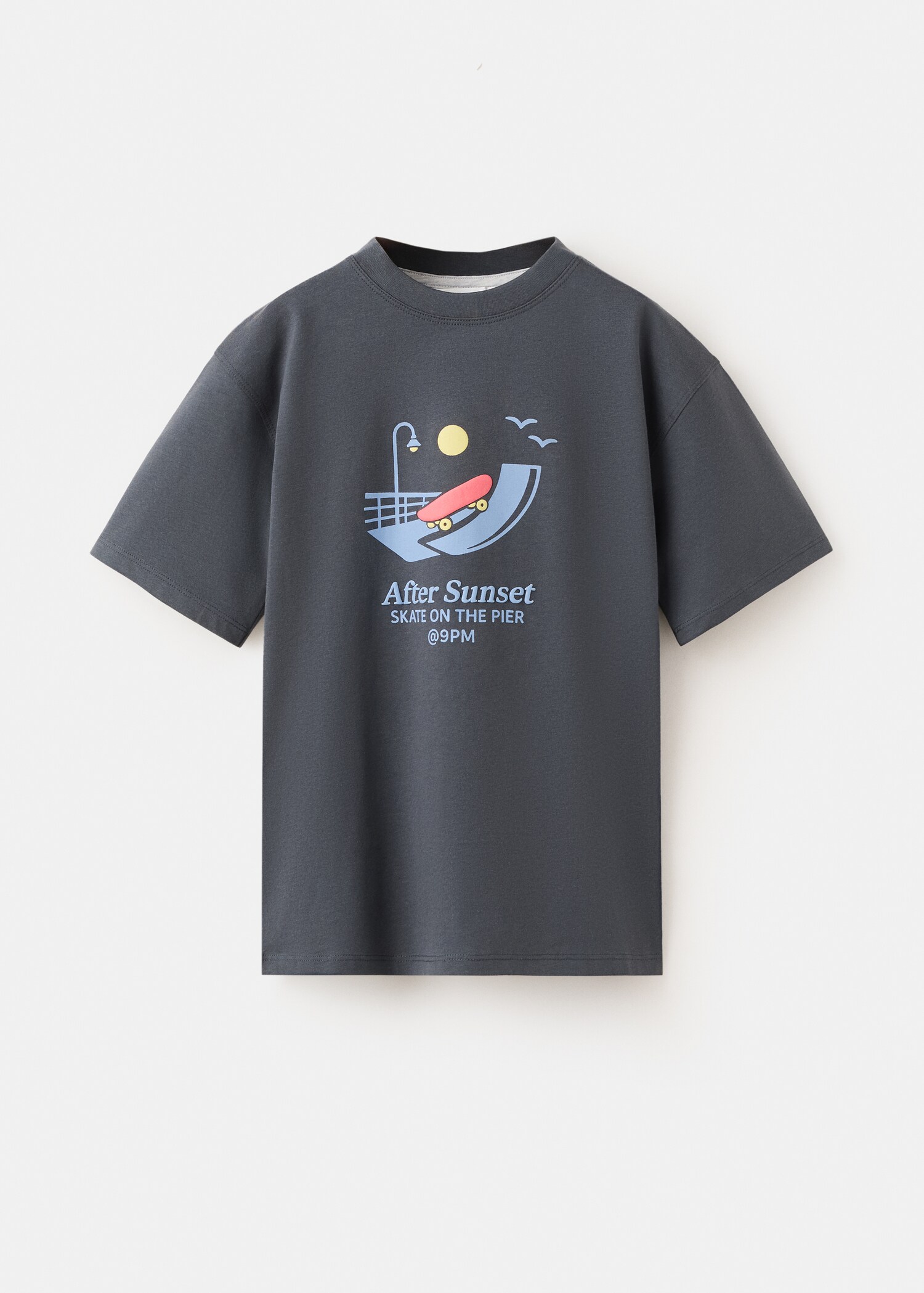 Printed cotton-blend t-shirt - Article without model