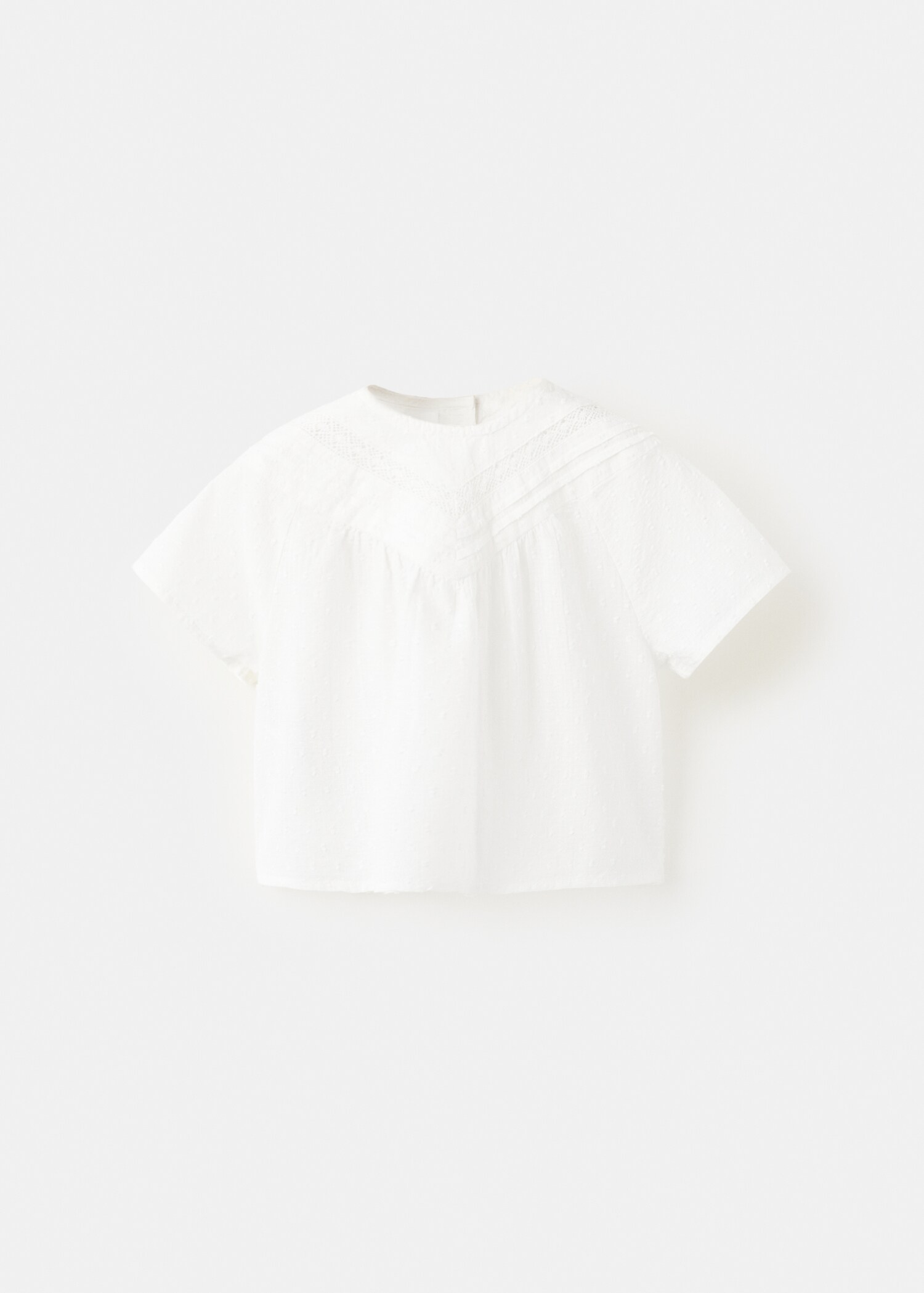 Baumwollbluse mit Stickereien - Artikel ohne Model