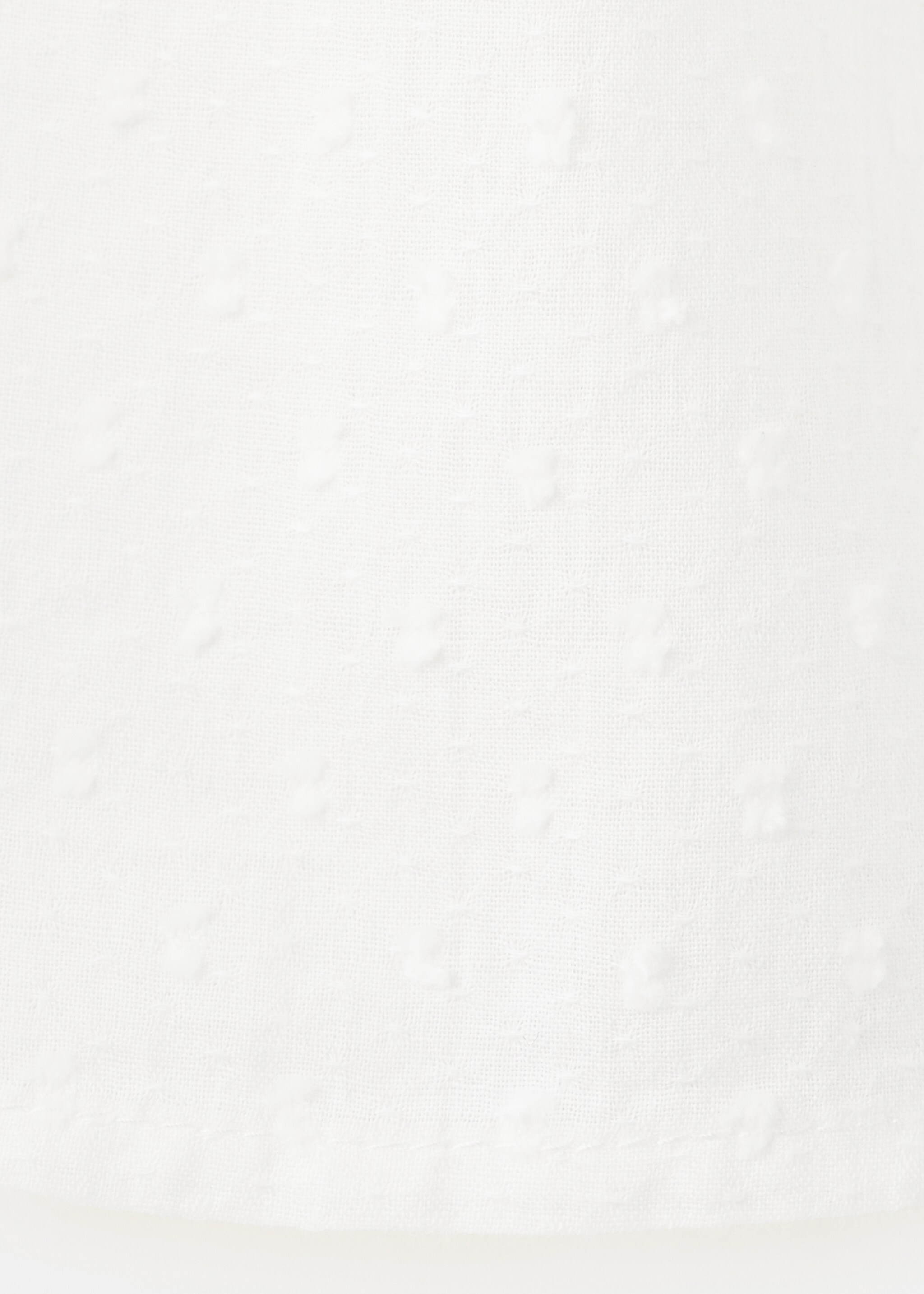 Baumwollbluse mit Stickereien - Detail des Artikels 0, Cremeweiß. Ref: 27096720-00.